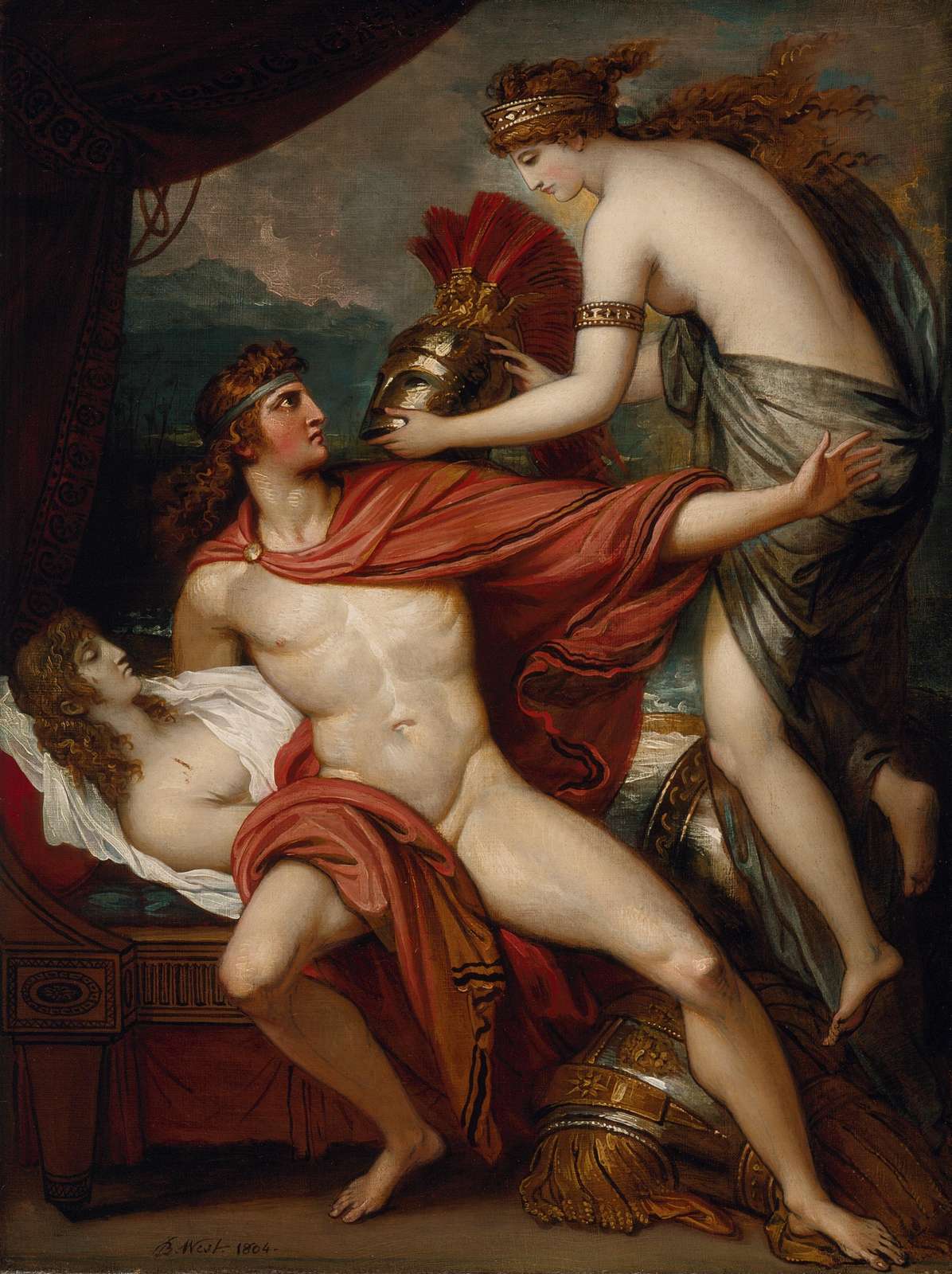 Venus and Aeneas: A Classical Love Wall Art
