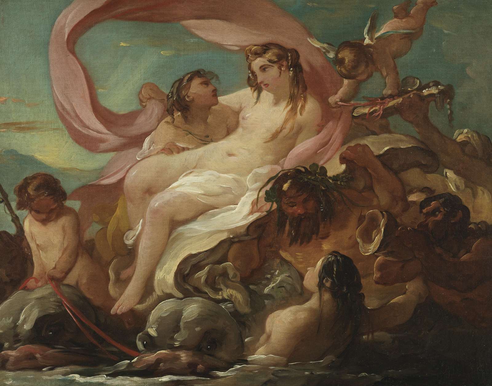 Venus and Cupid Vintage Art Wall Art