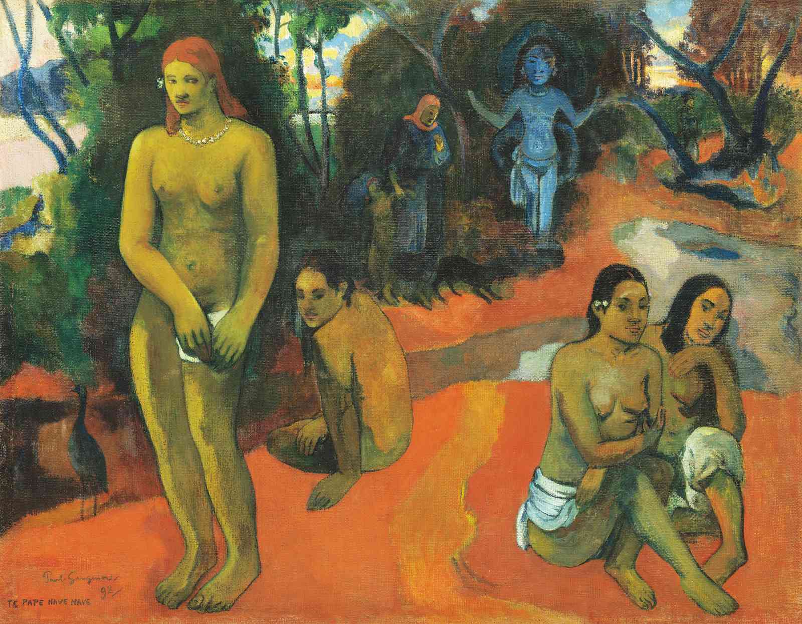 Gauguin's Tahitian Women Wall Art - Post-Impressionist Art