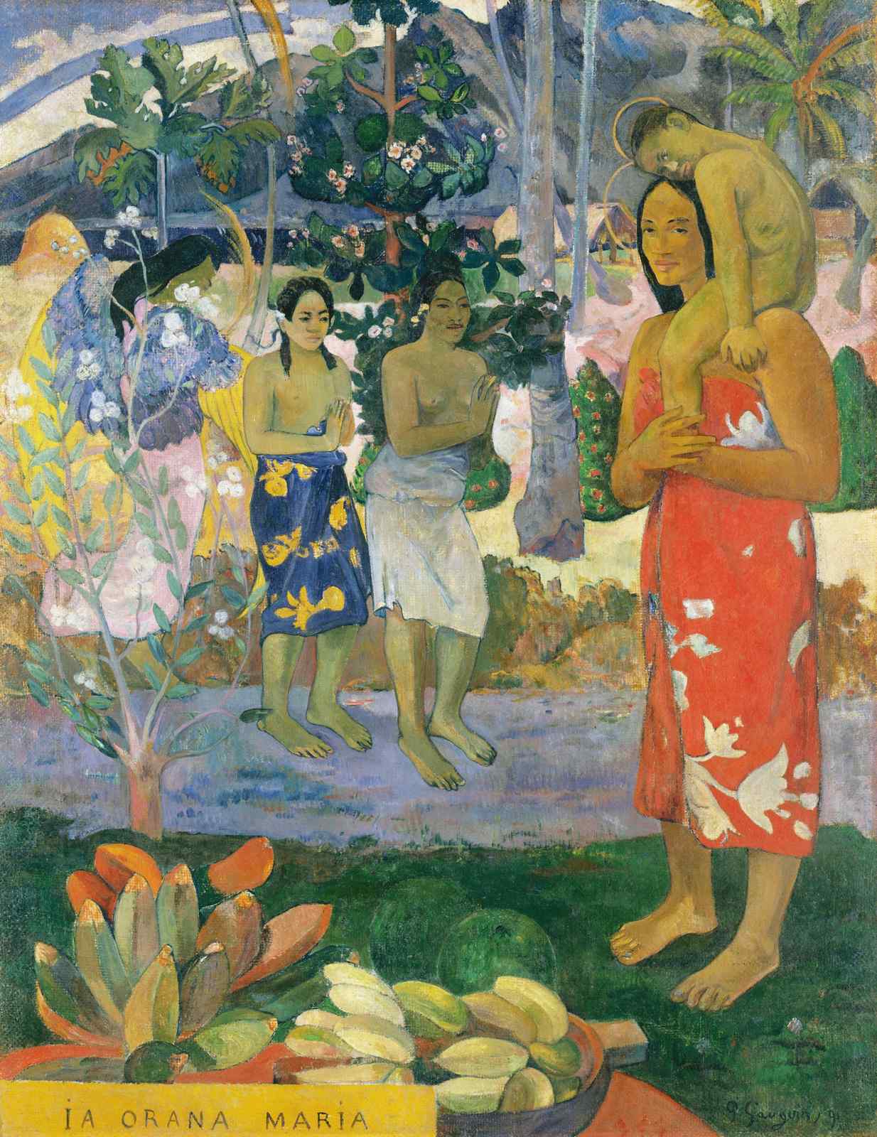 Ia Orana Maria Gauguin Impressionist Wall Art