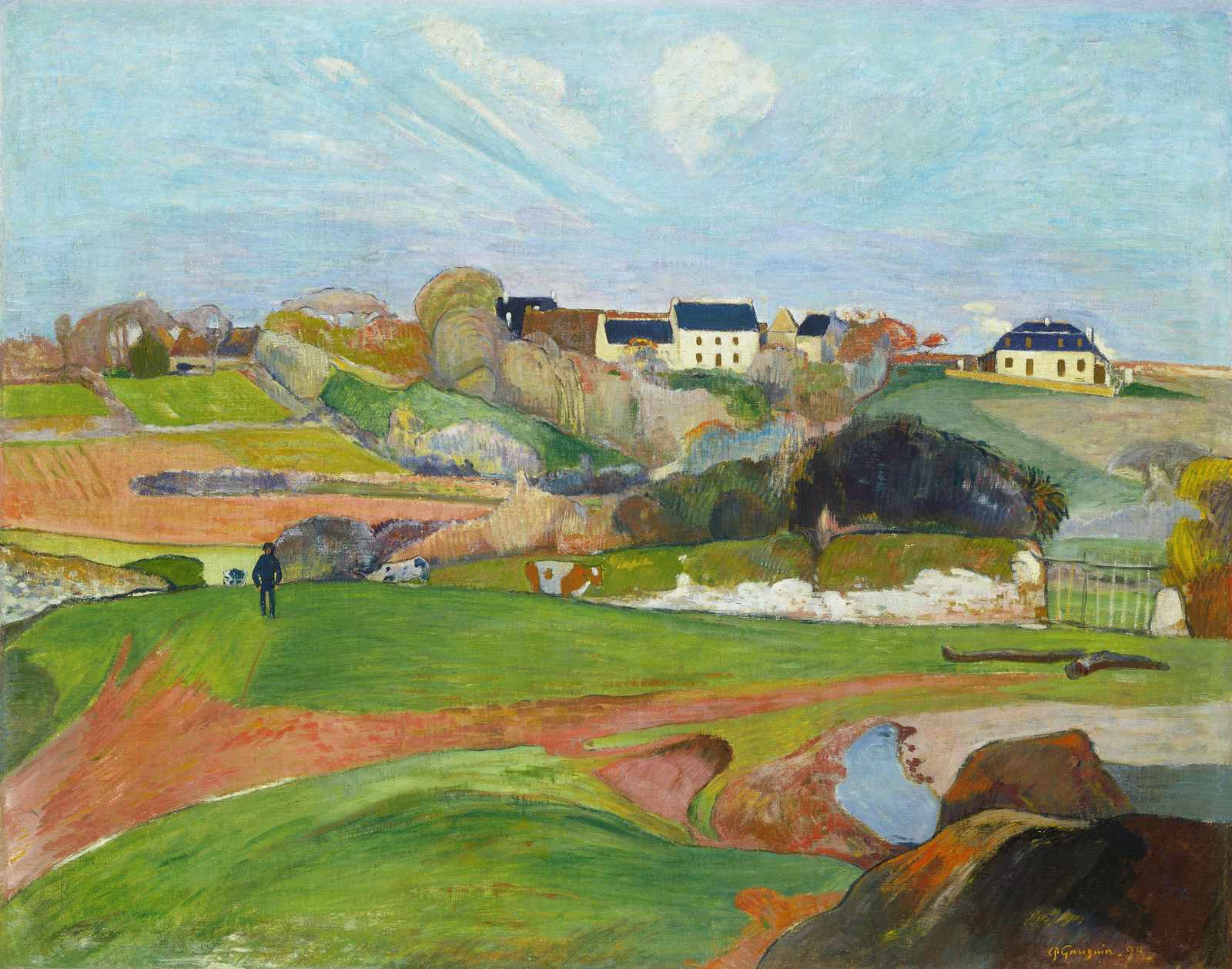 Gauguin Countryside Landscape Wall Art
