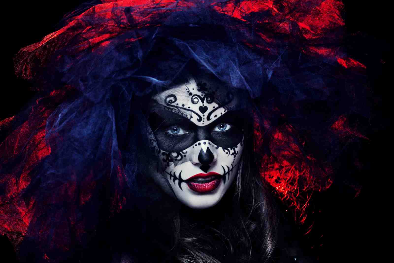 Mystic Sugar Skull Woman Wall Art