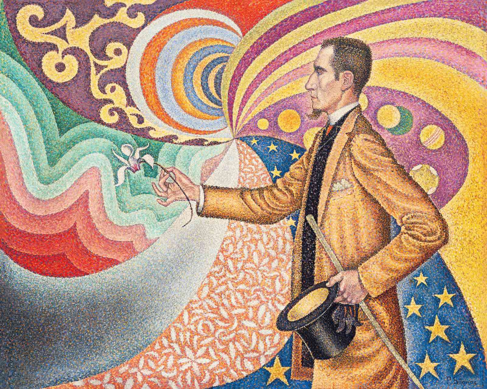 Psychedelic Symphony Man Wall Art