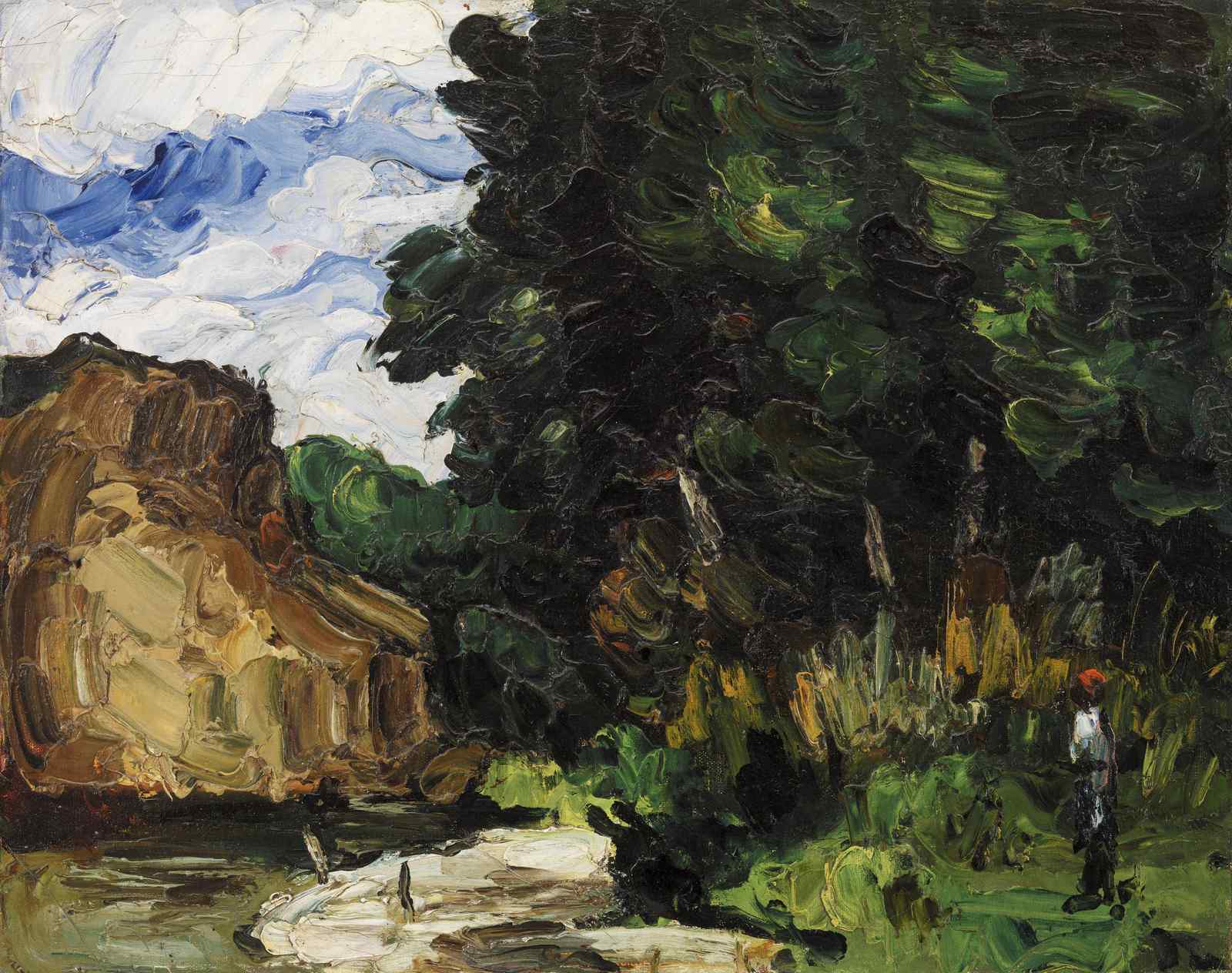 Impressionist Landscape: "Riverside Reverie" Wall Art