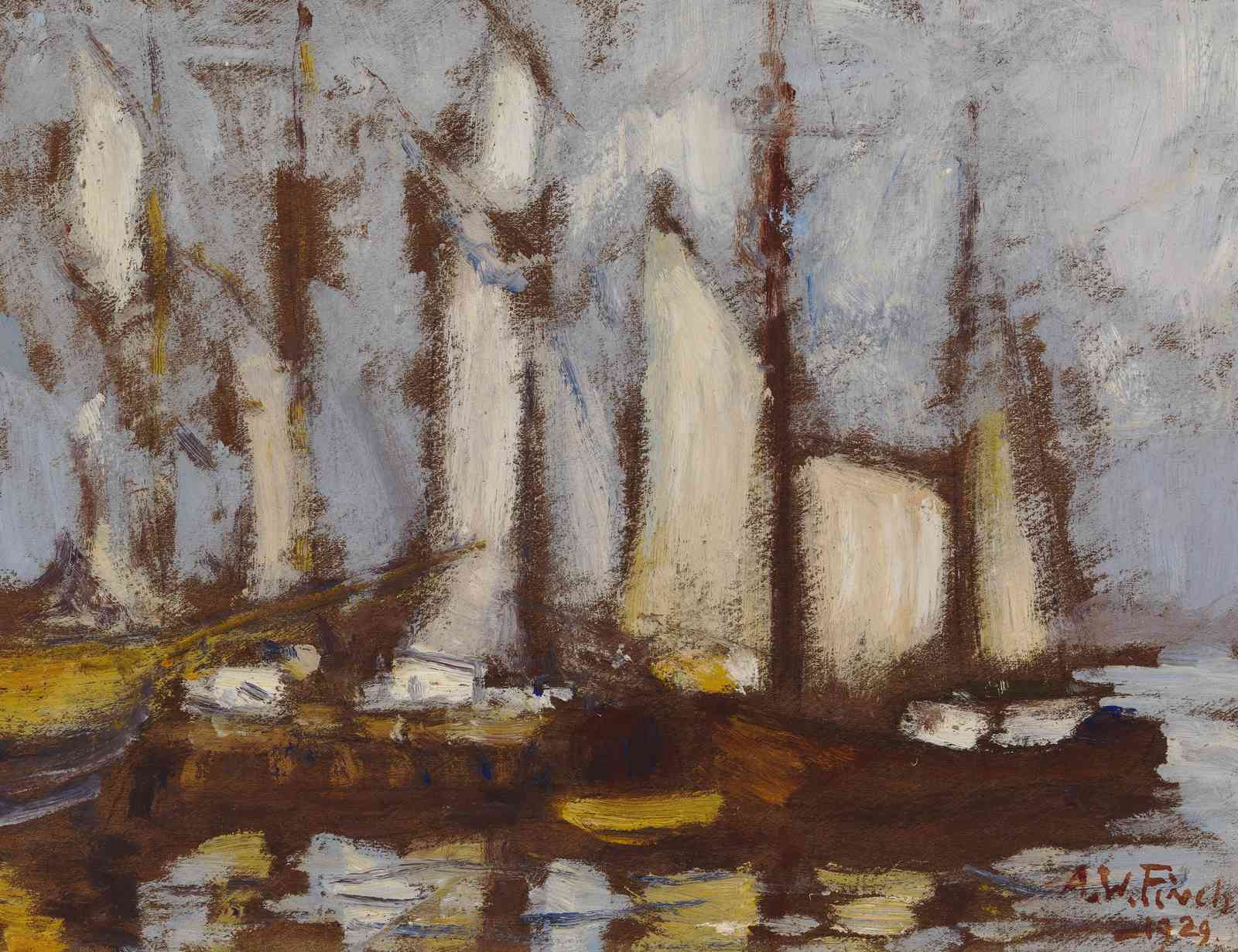 Seascape Sailboats Impressionist Wall Art
