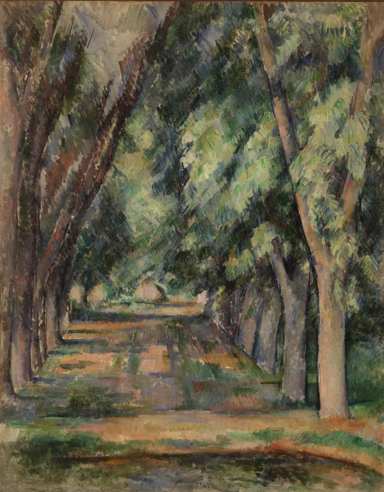 Impressionist Tree Lined Path Wall Art