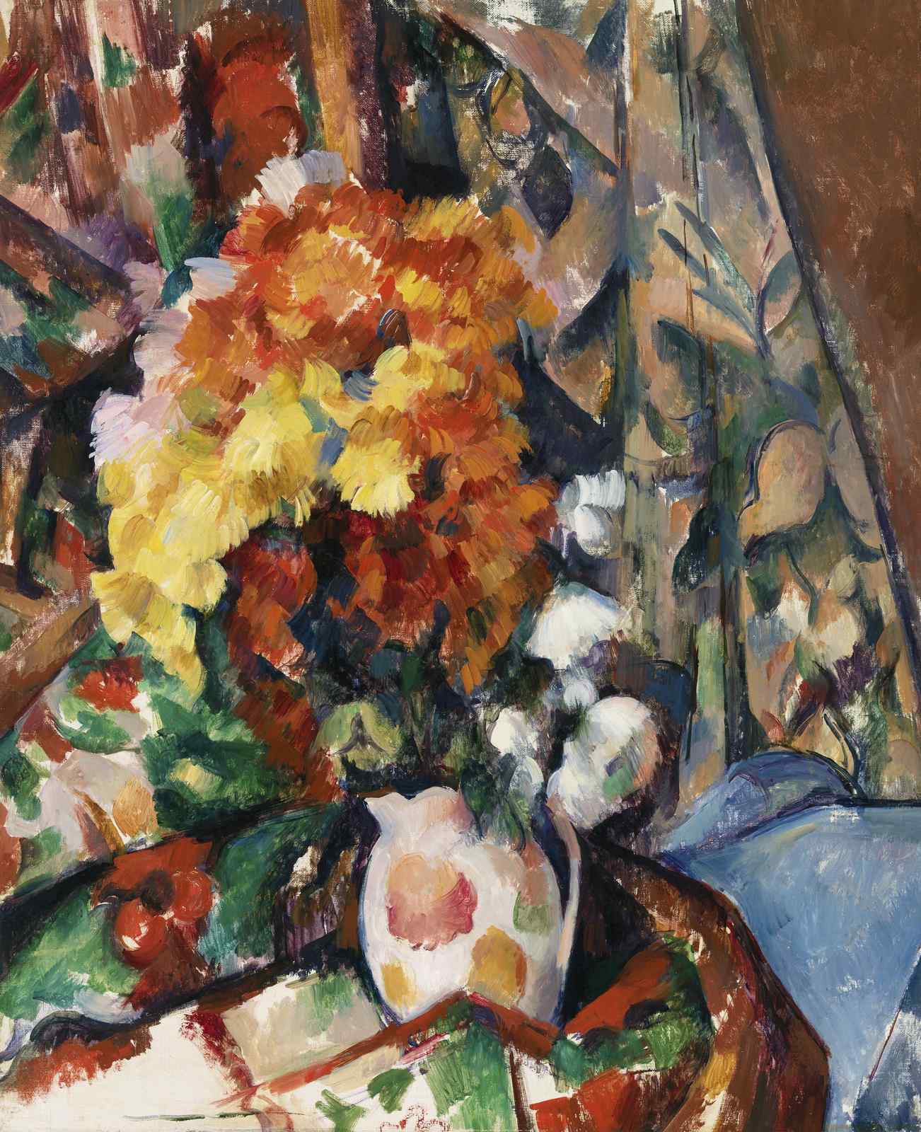 Vibrant Floral Still Life Oil Painting Wall Art