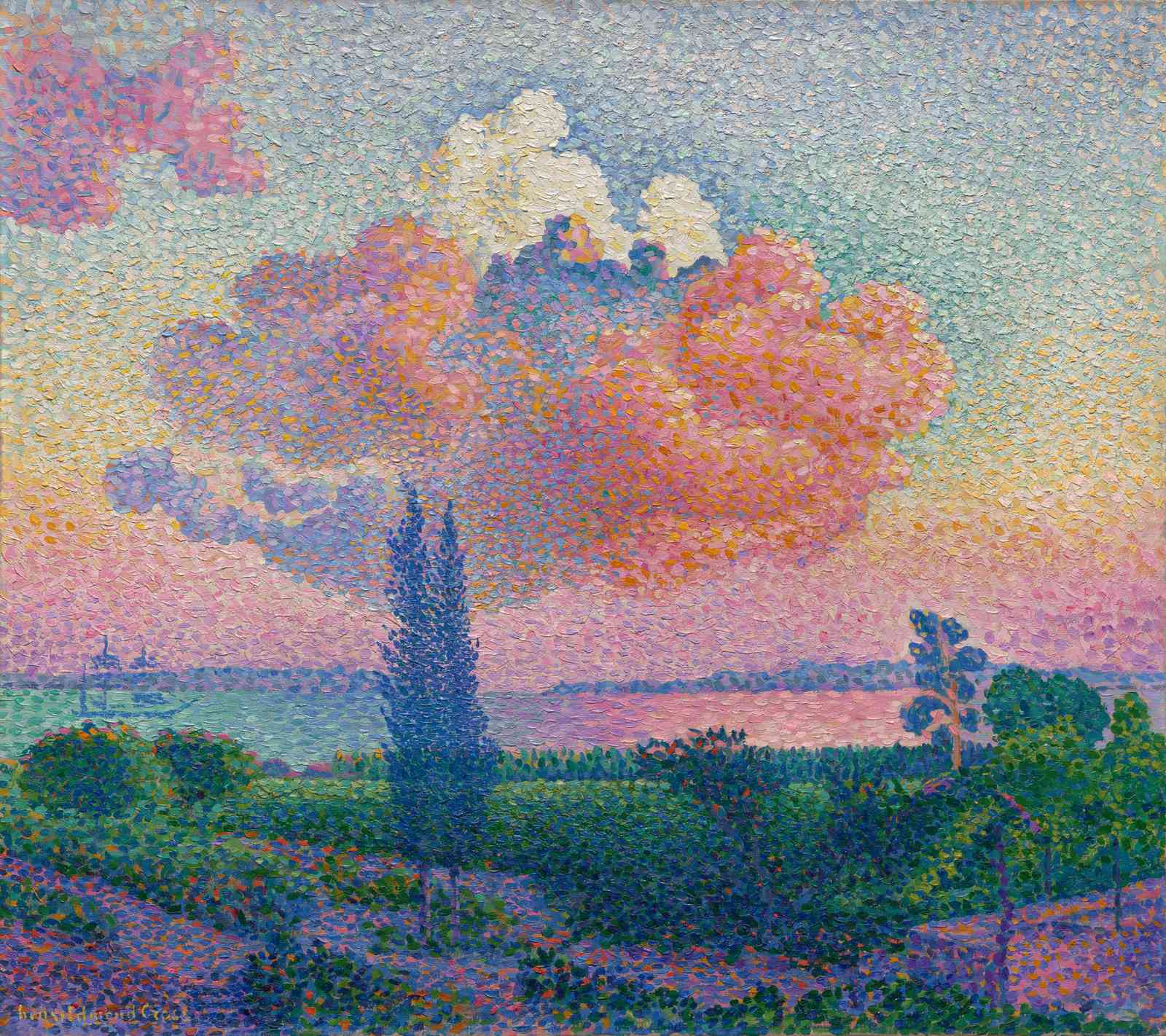 Impressionist Sunset Landscape Wall Art