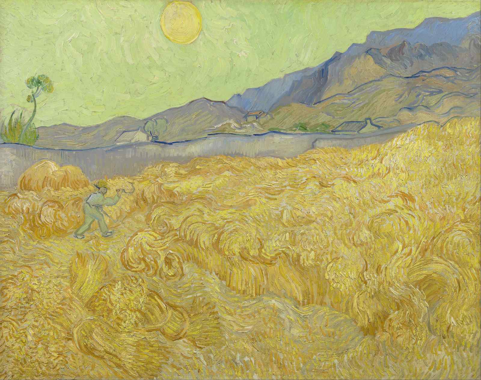 Van Gogh Wheatfield Harvest Wall Art
