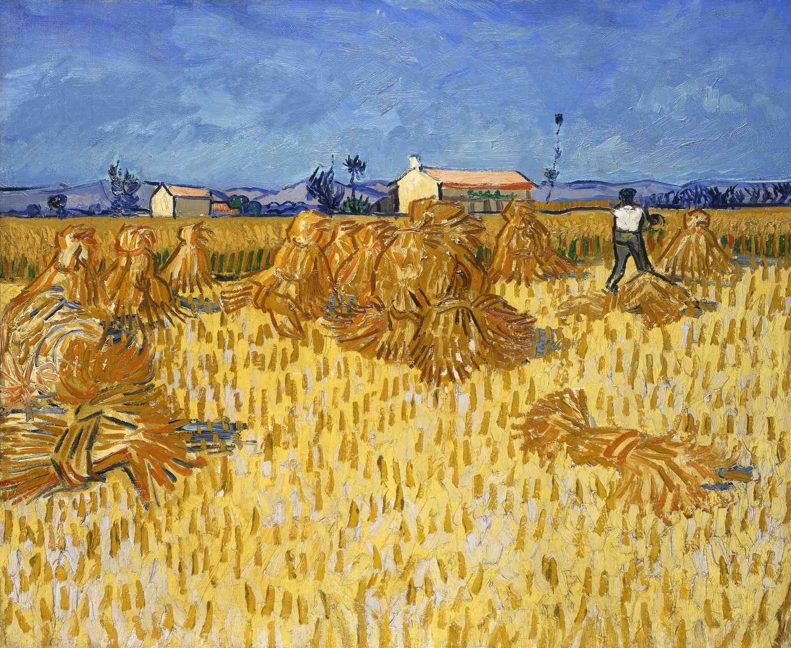 Van Gogh Haystacks Field Wall Art