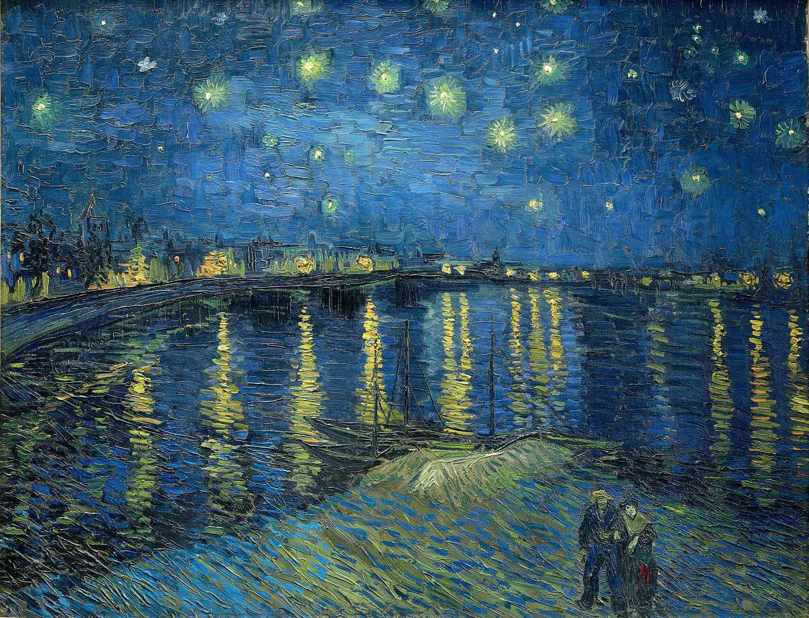 Starry Night River Van Gogh Wall Art