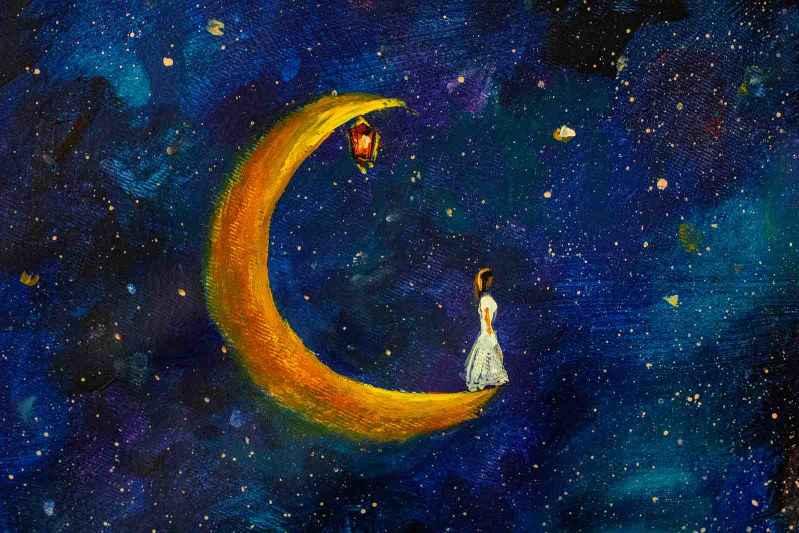 Magical Moonlit Dreamer Wall Art