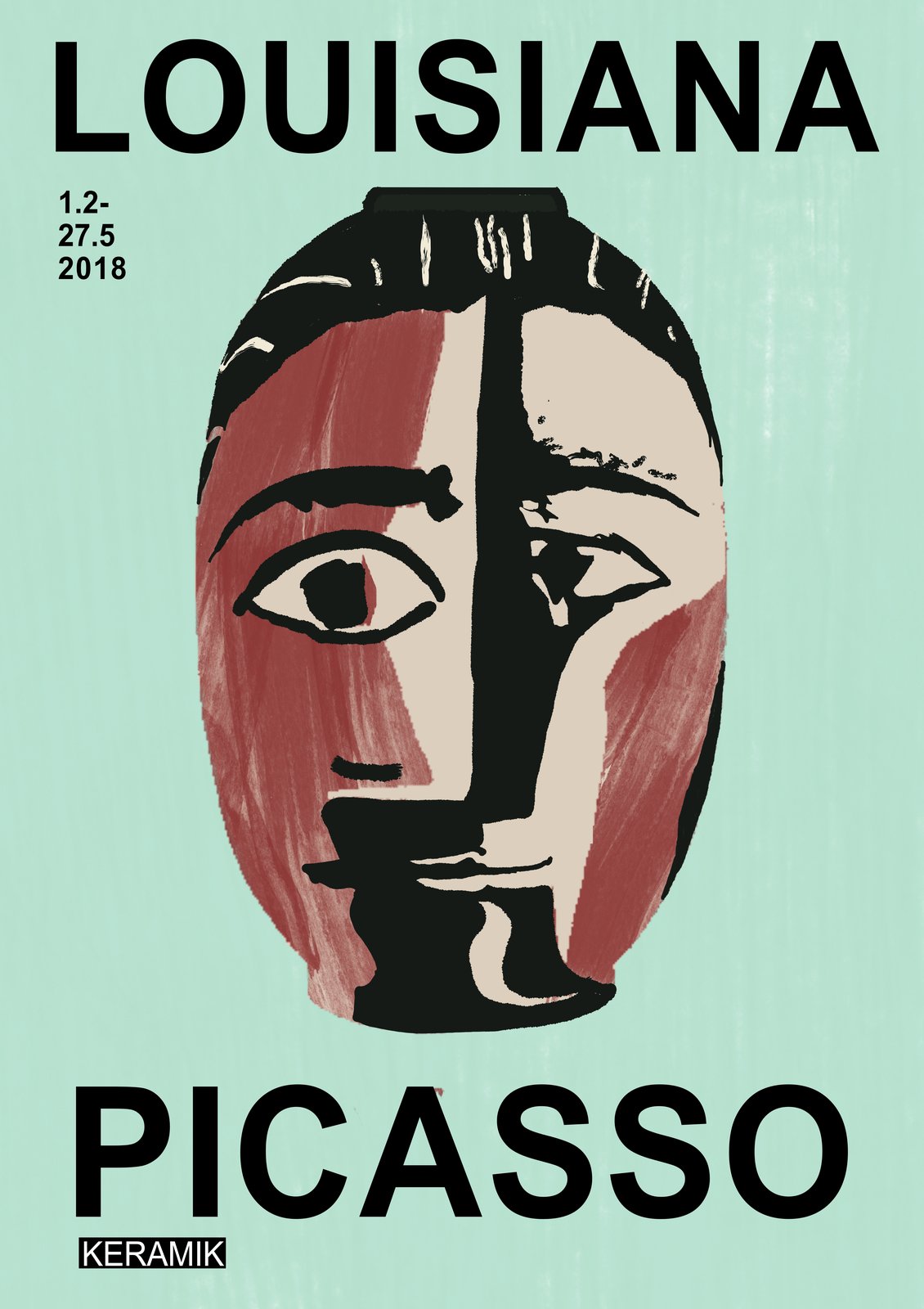 Abstract Picasso Face "Louisiana" Wall Art