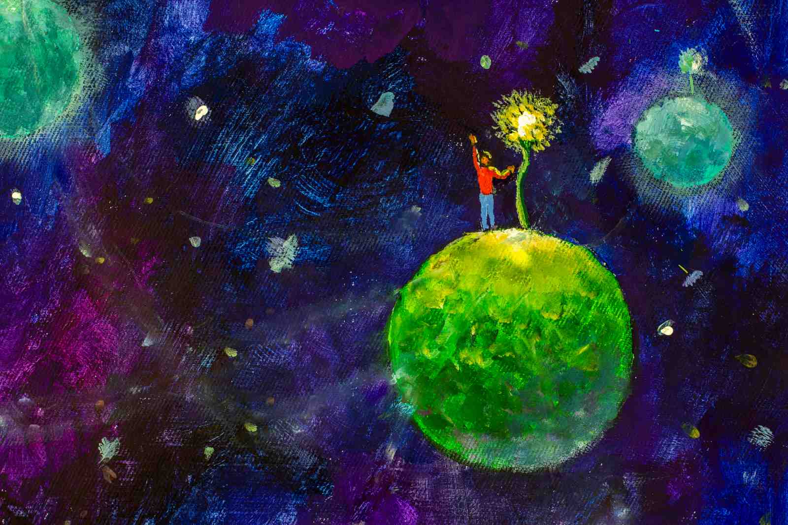 Cosmic Wanderer Dreamscape Wall Art