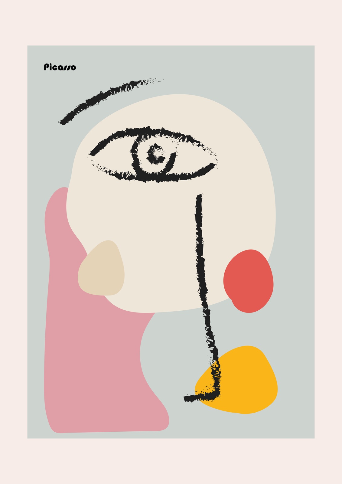 Picasso-Inspired Abstract Face Wall Art