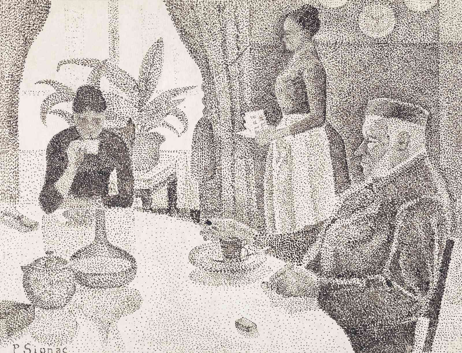 Neo-Impressionist Table Scene Wall Art