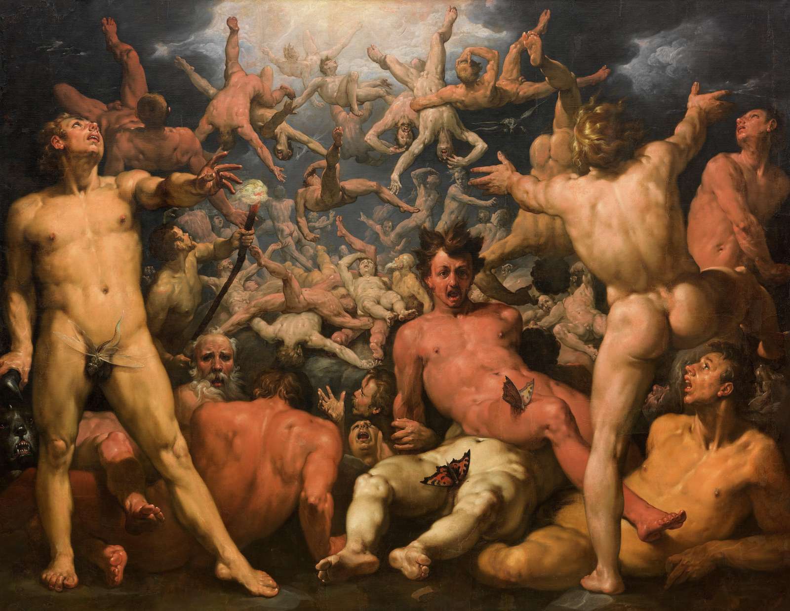 Baroque Figures Dramatic Fall Wall Art