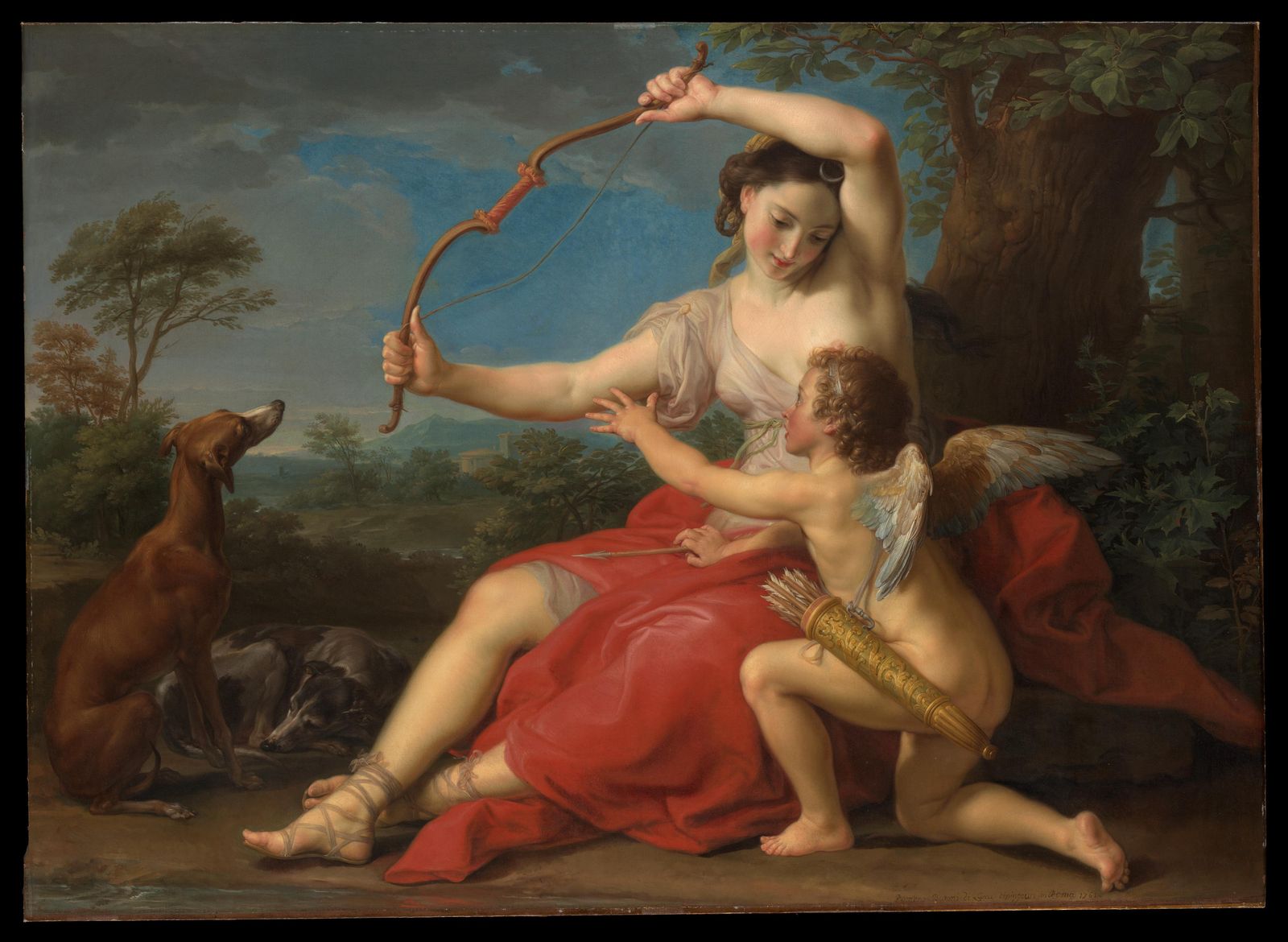 Venus and Cupid's Embrace Wall Art