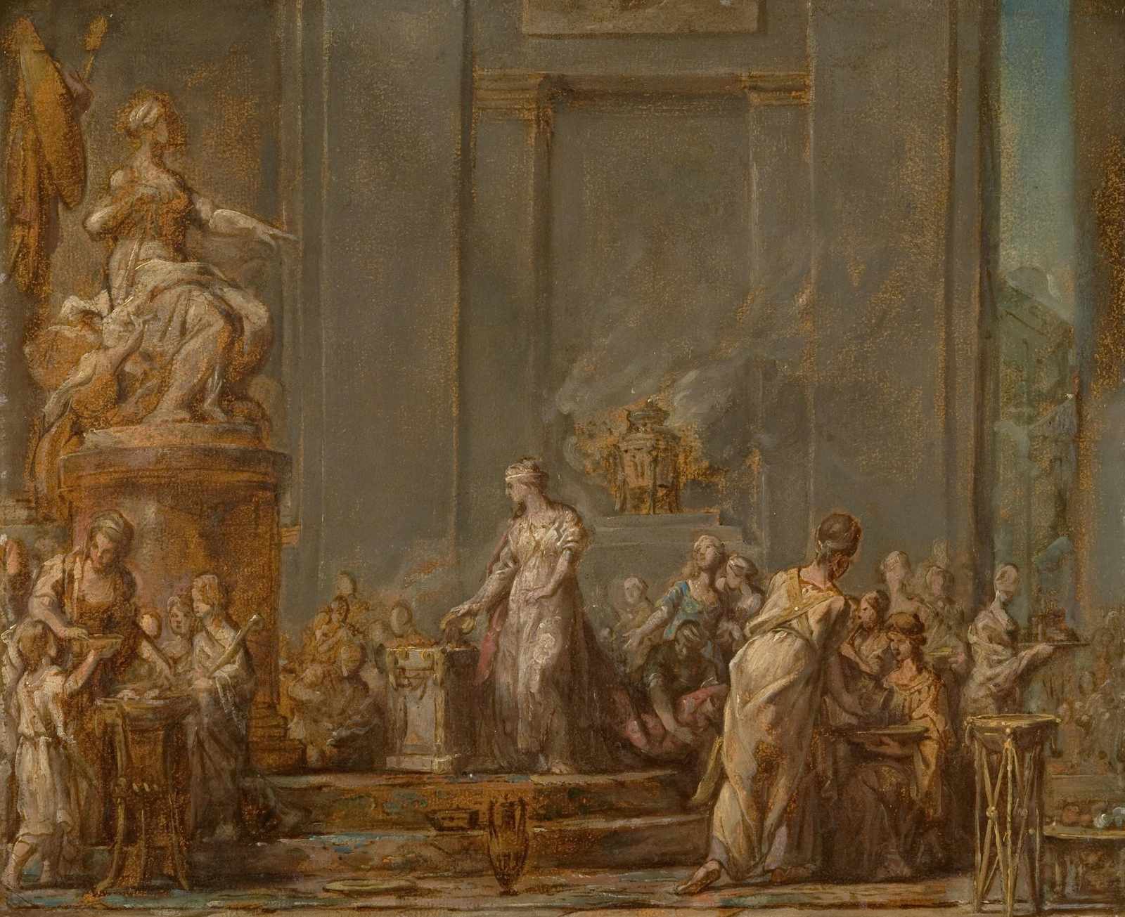 Classical Allegory Scene Wall Art