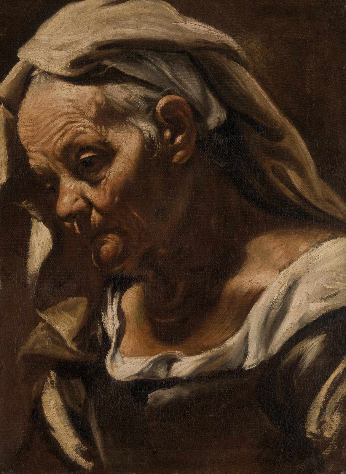 Old Woman Portrait Fine Art Wall Art