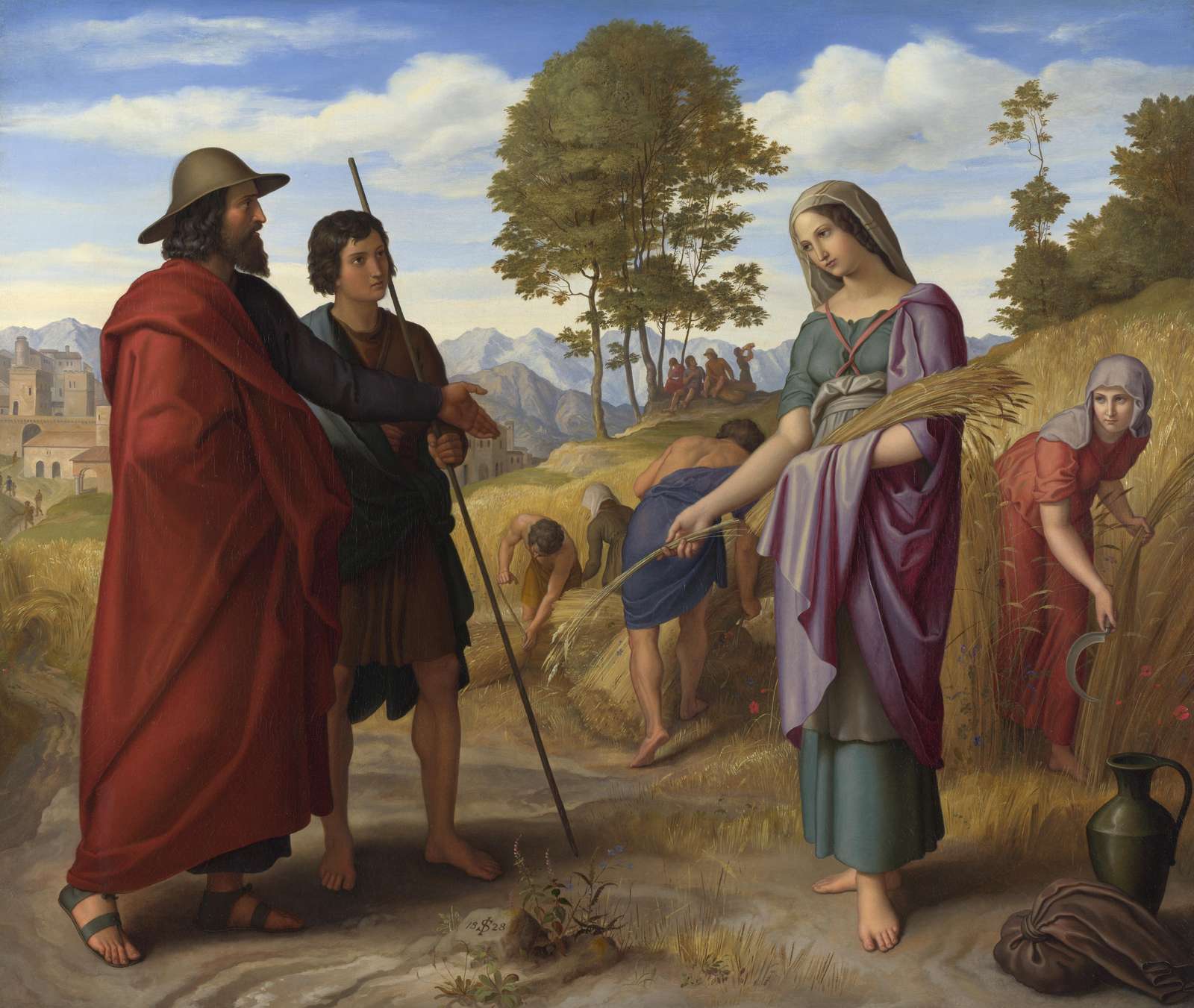 Biblical Harvest Scene Wall Art