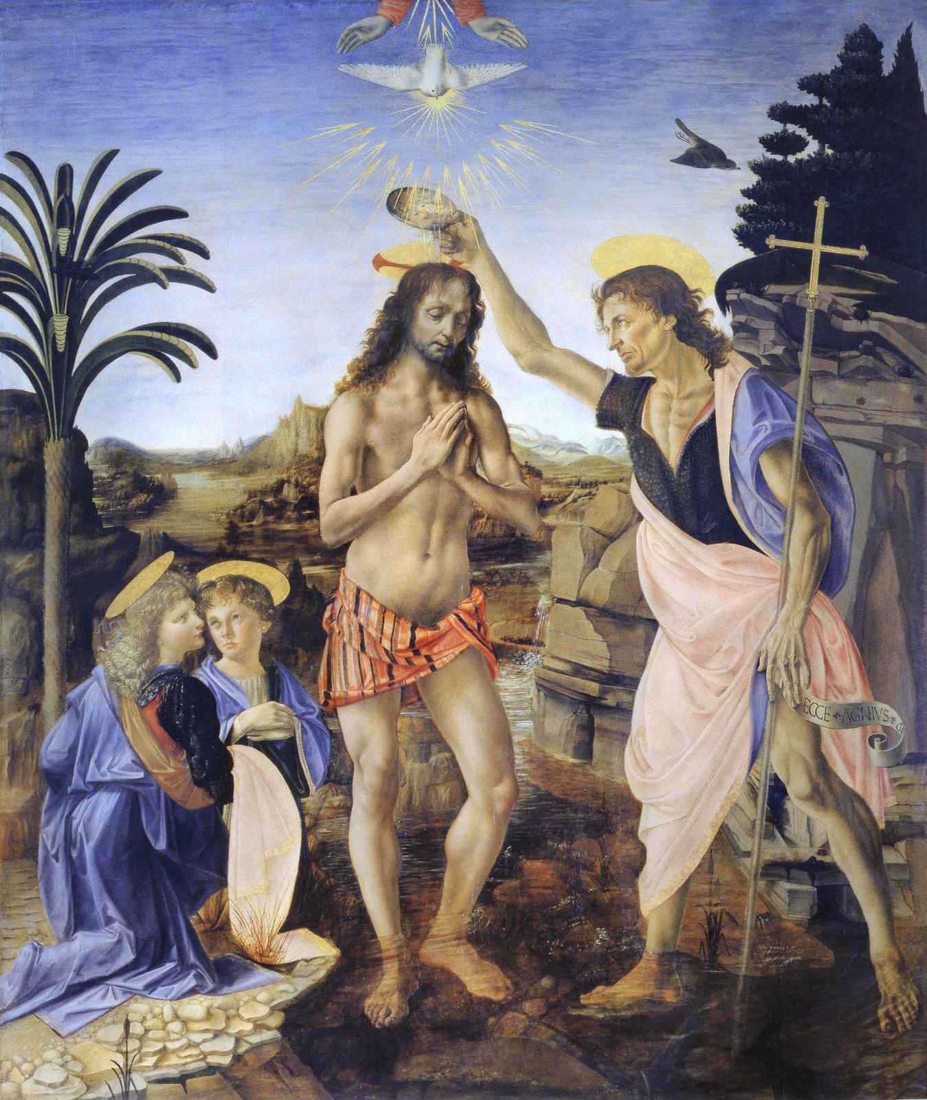 Baptism of Christ Renaissance Masterpiece Wall Art