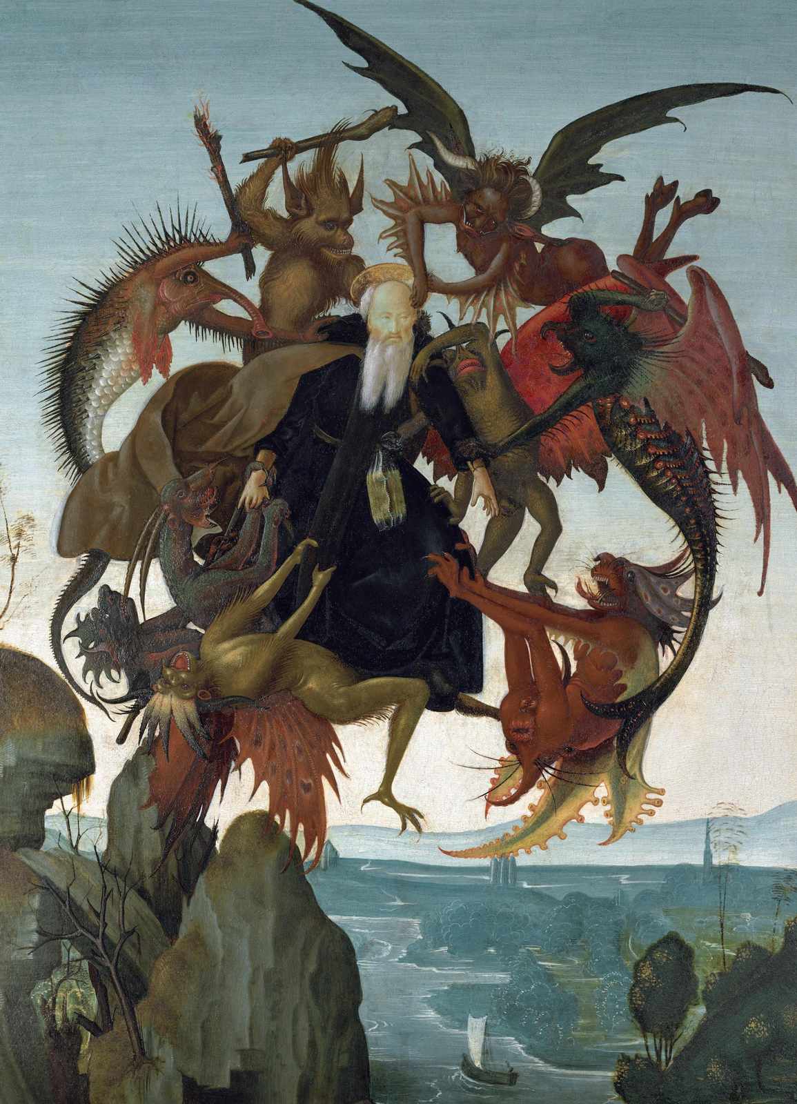 Saint's Triumph Over Demons Wall Art