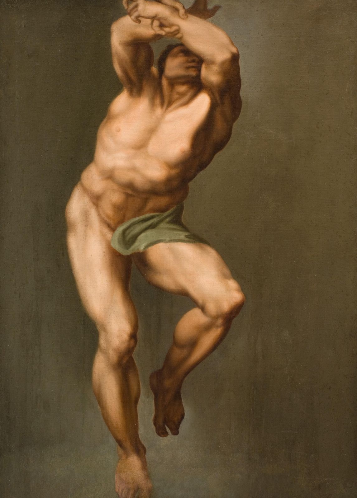 Classical Nude Man Study Wall Art