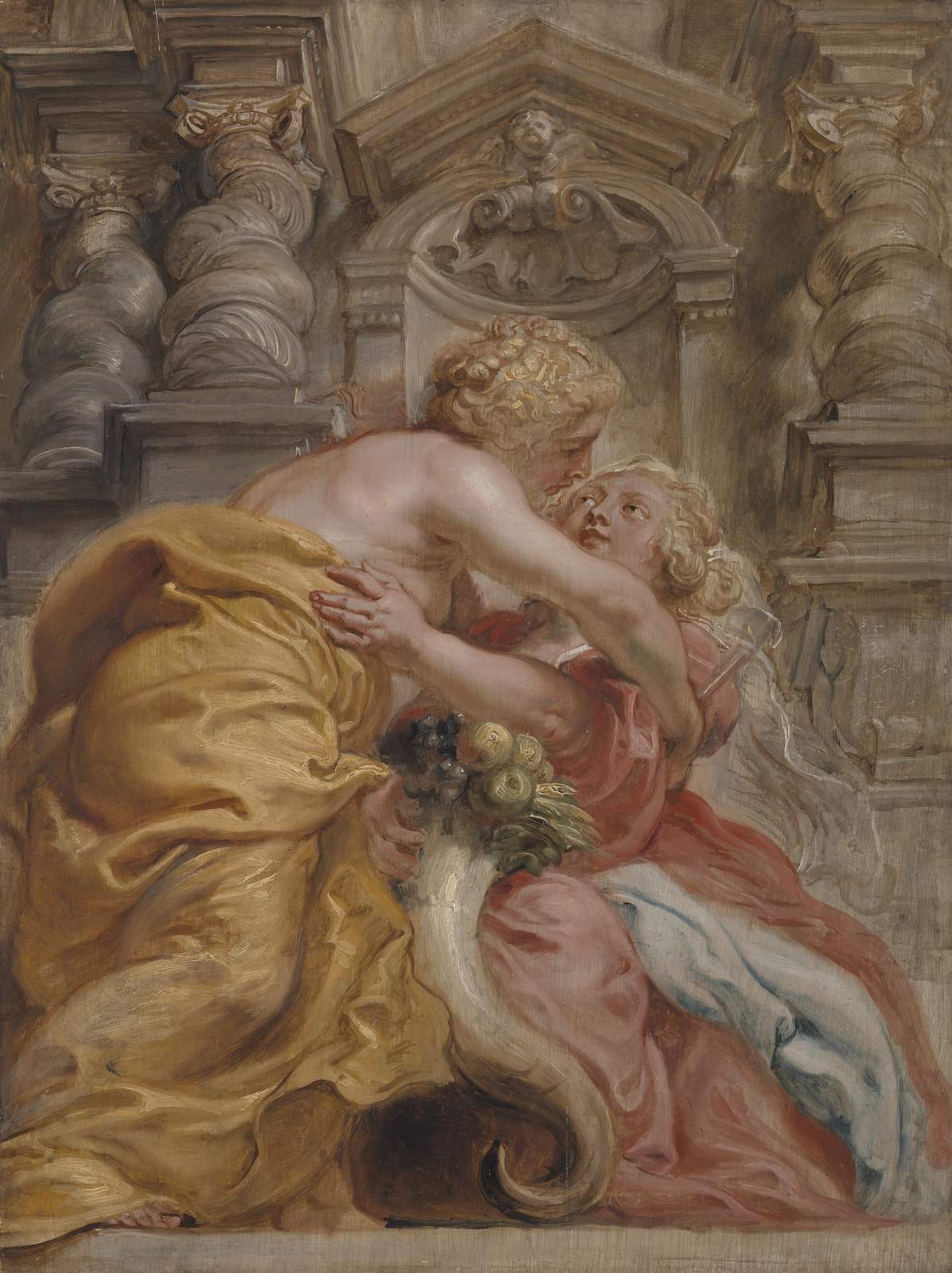 Romantic Embrace Classical Art Wall Art