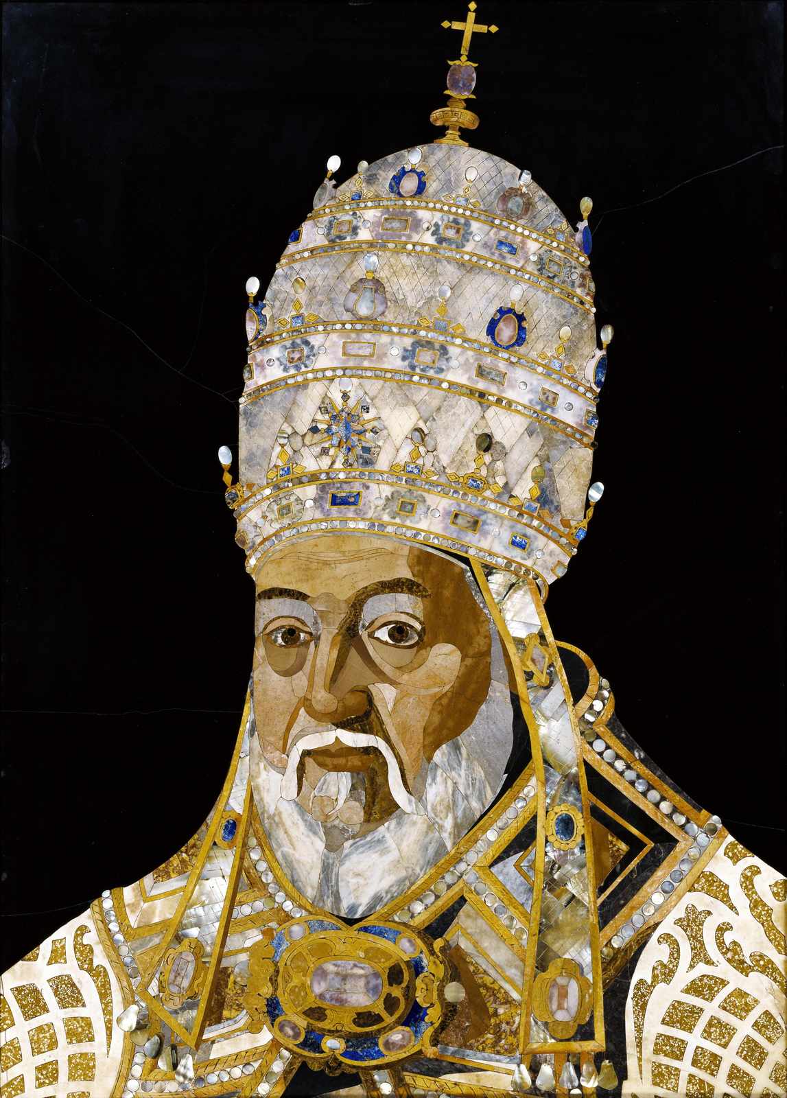 Renaissance Pope Portrait Mosaic Wall Art