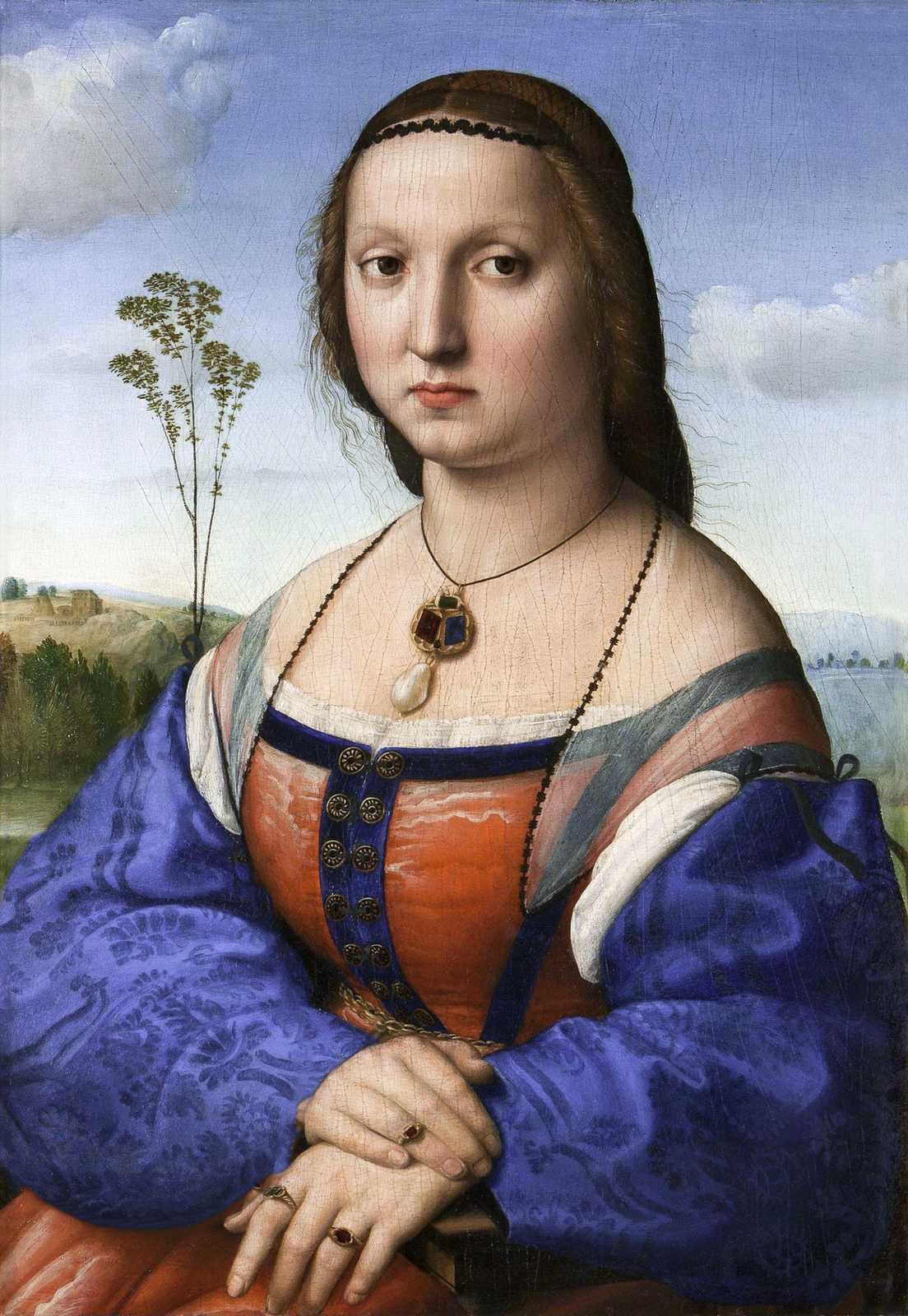 Renaissance Portrait Lady Wall Art