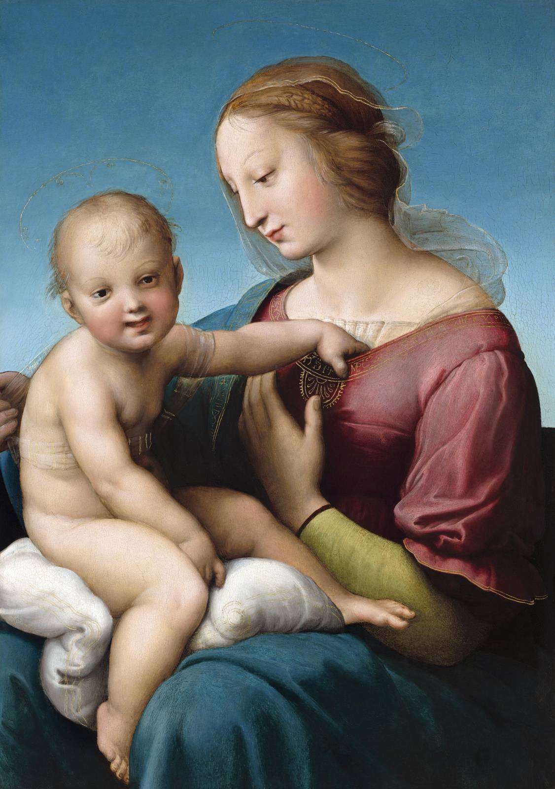 Madonna and Child by Raphael Wall Art