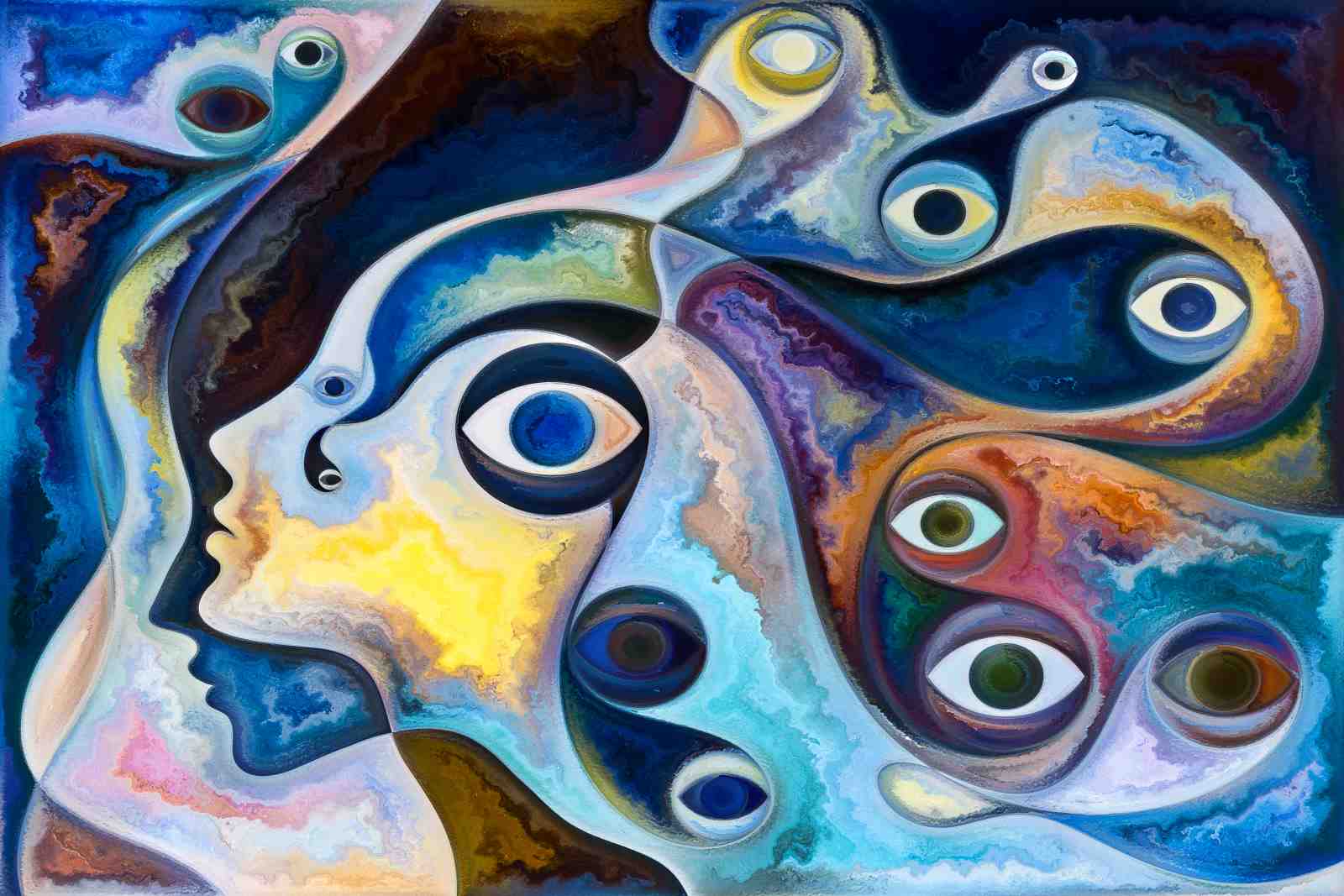 Abstract Eyes of Perception Wall Art