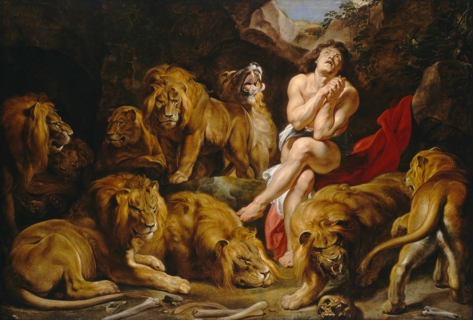 Saint Daniel in the Lions' Den Wall Art