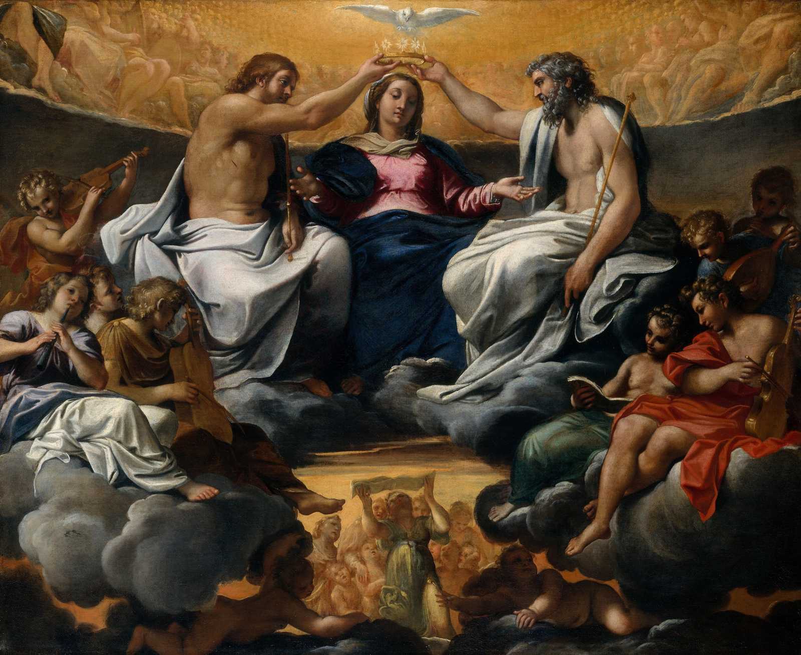 Coronation of the Virgin Classical Art Wall Art