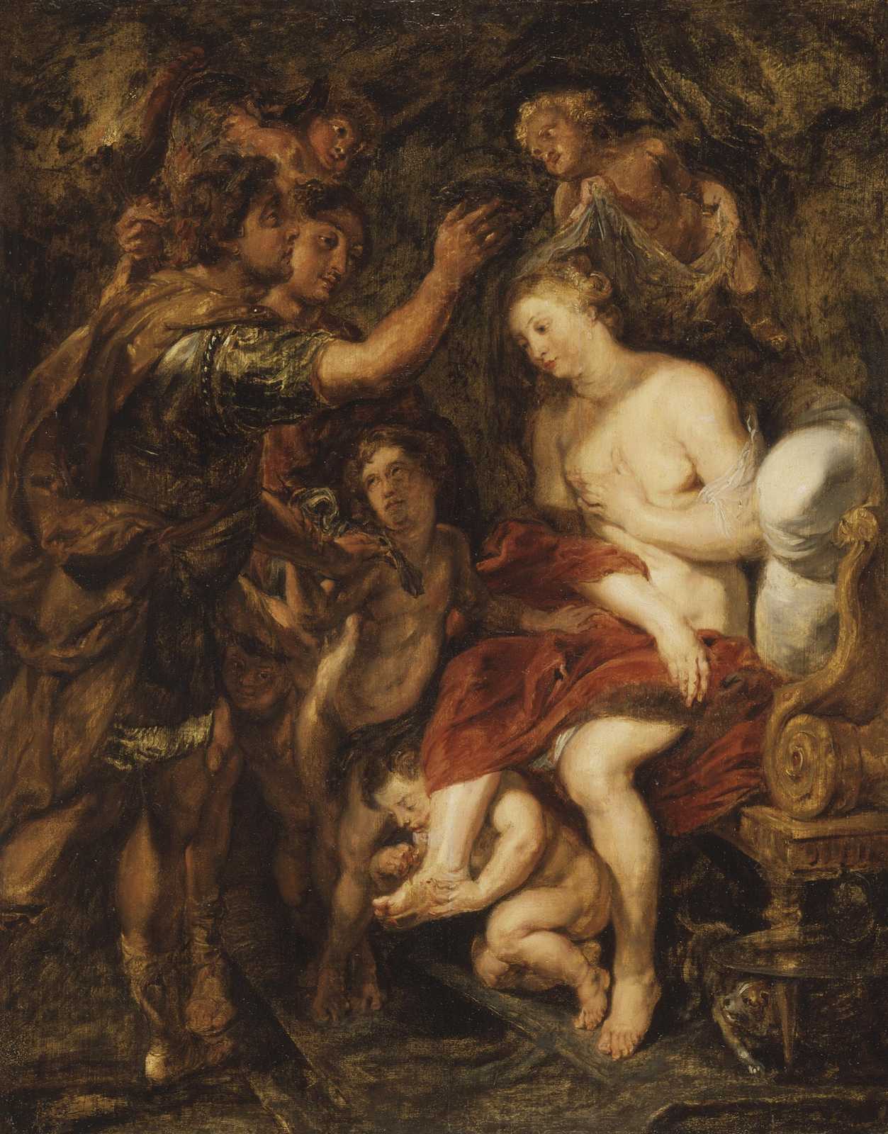 Elegant Judgment of Paris Baroque Wall Art