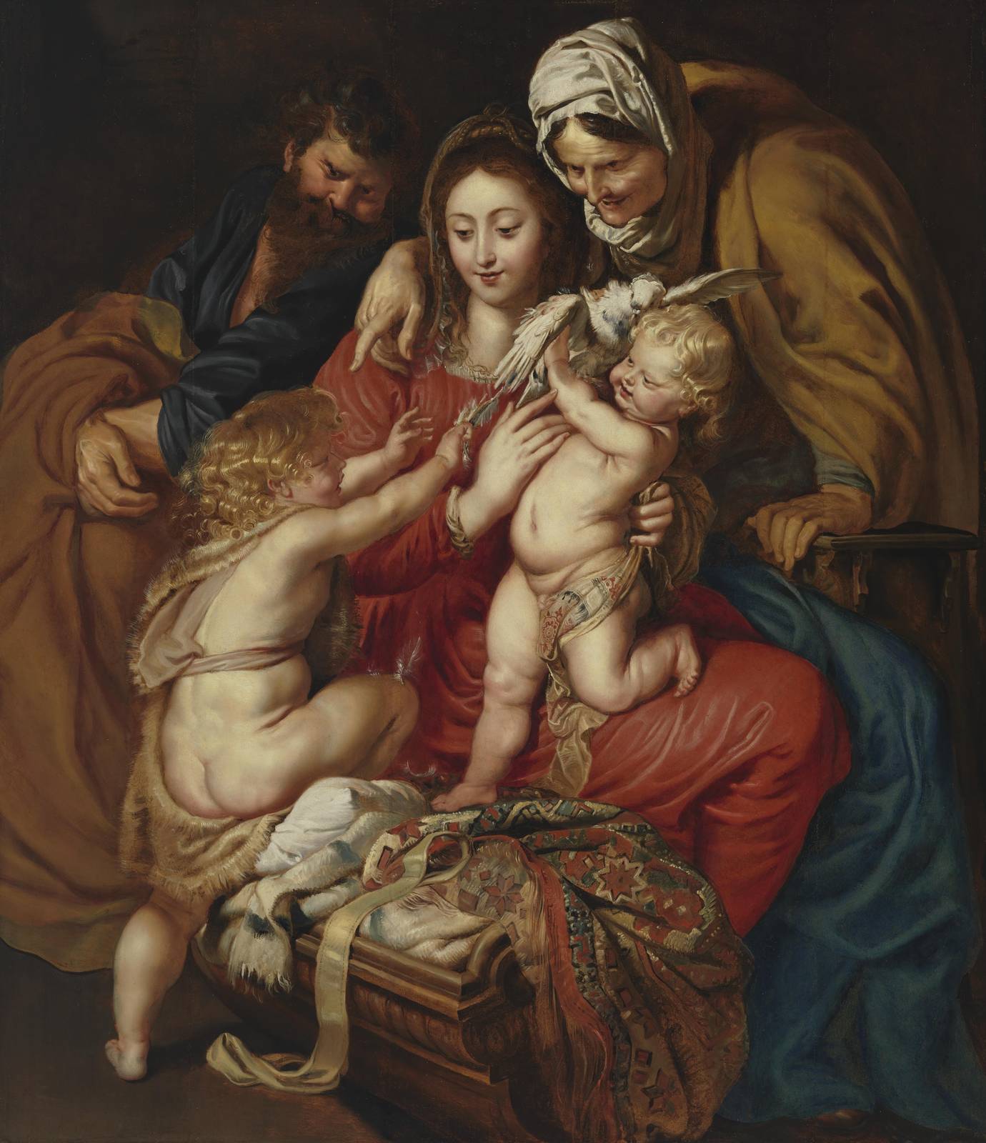 Sacred Family Embrace Madonna and Child Wall Art