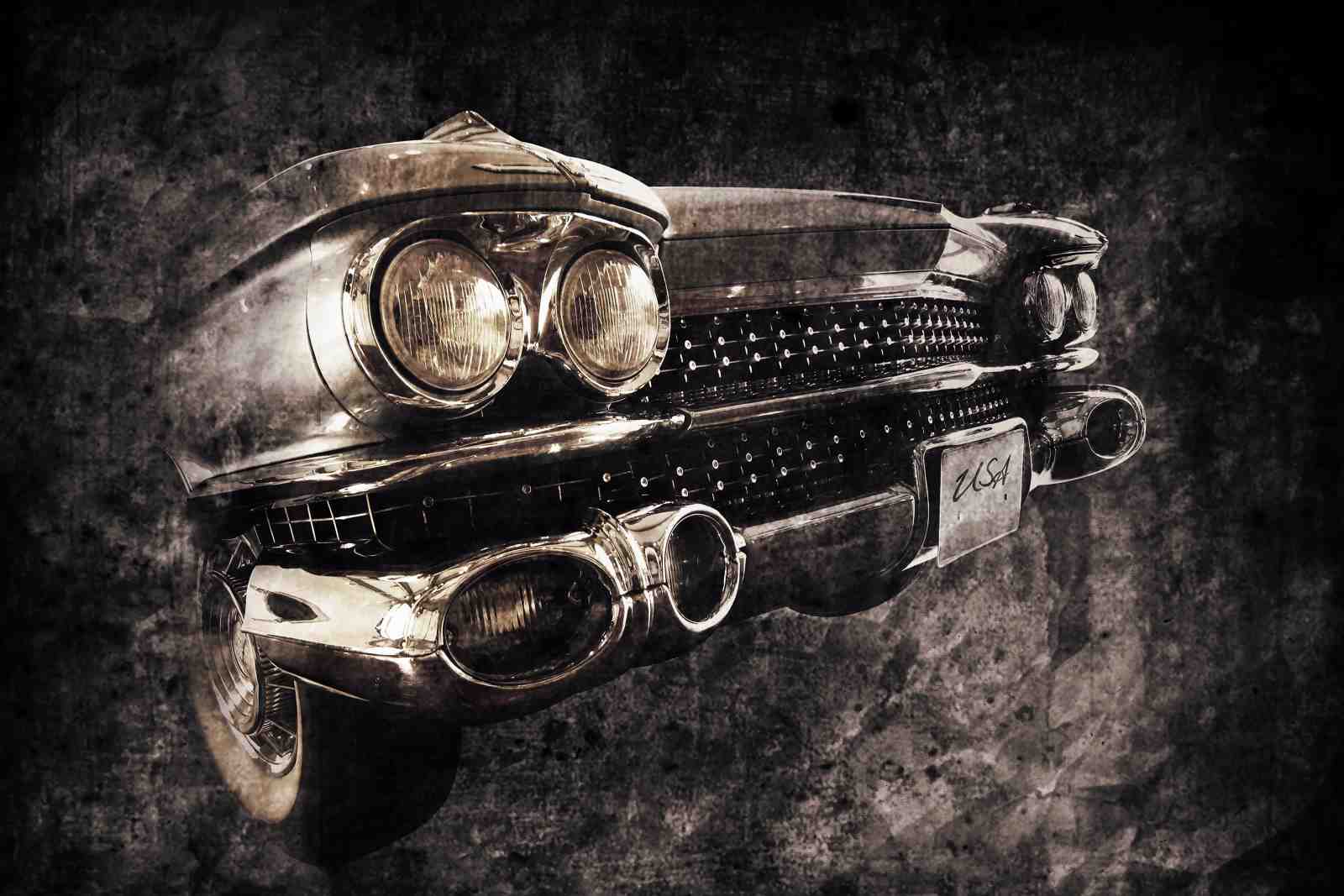 Vintage American Muscle Car Grille Wall Art