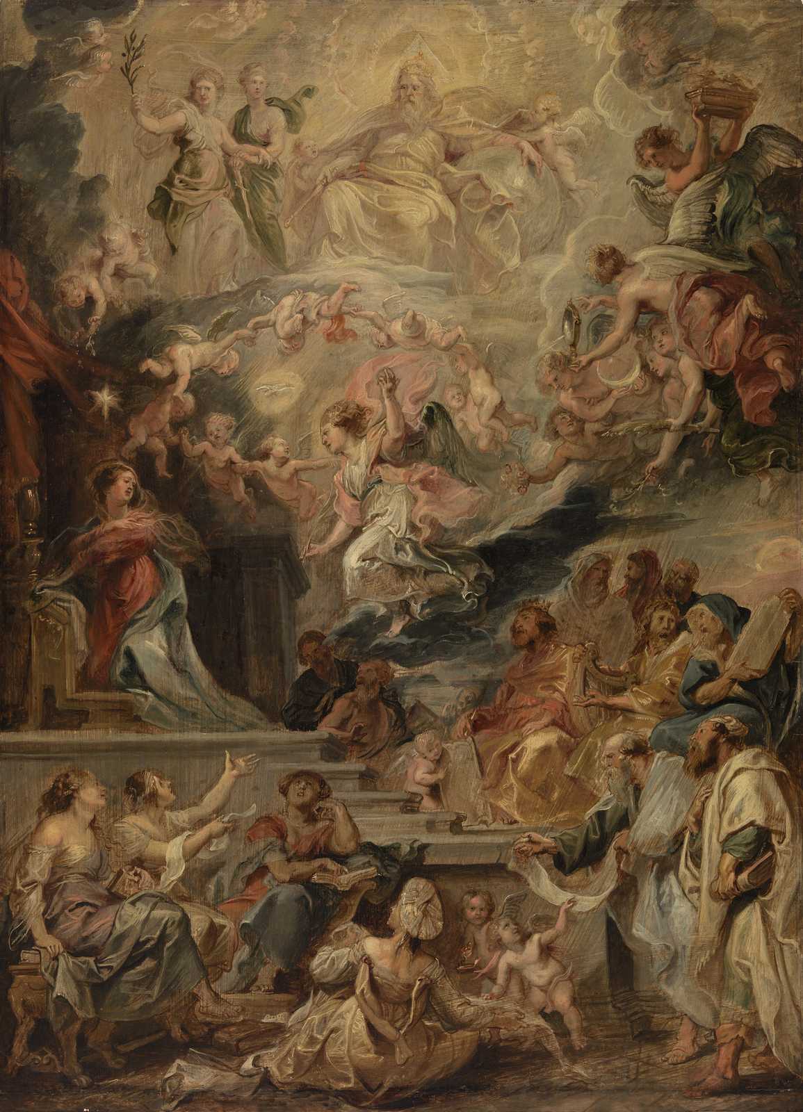 Divine Vision Baroque Masterpiece Wall Art