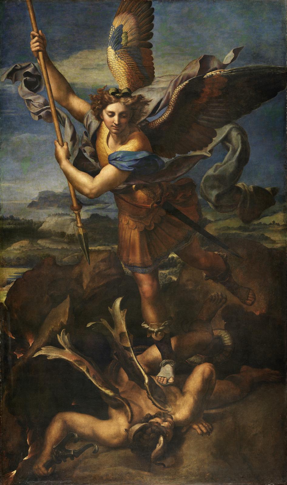 St. Michael Vanquishing Satan Baroque Wall Art