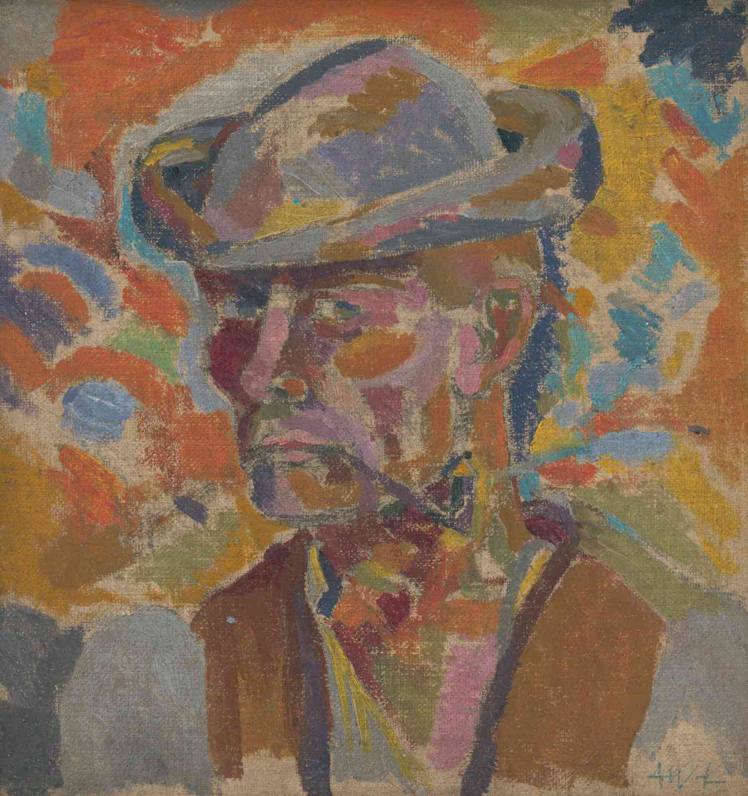 Expressive Portrait of a Man Wall Art