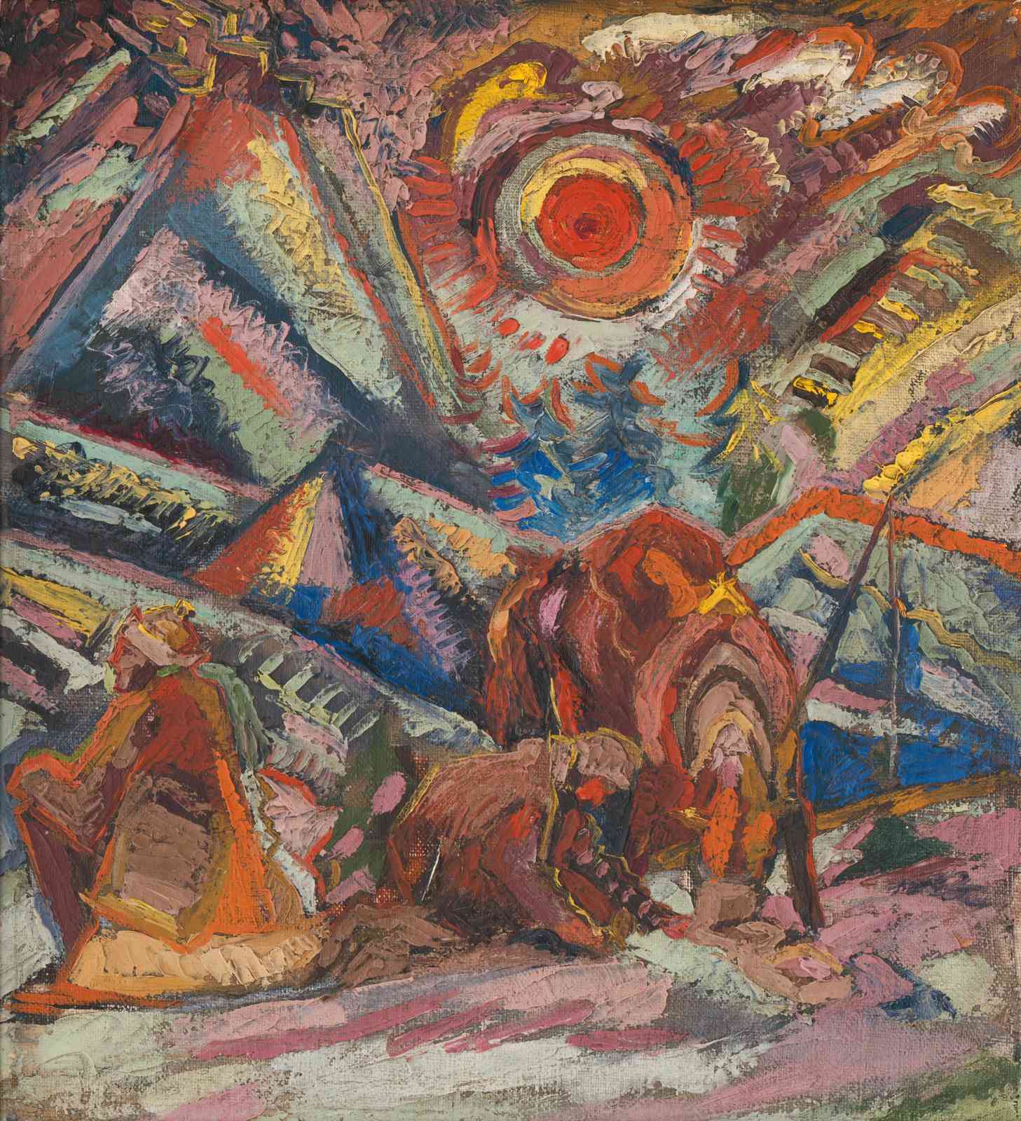 Vibrant Expressionist Landscape Wall Art