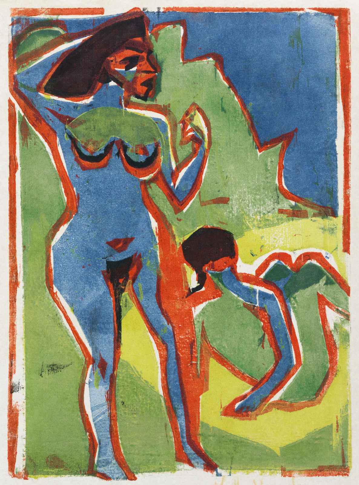 Vibrant Figures Expressionist Art Wall Art