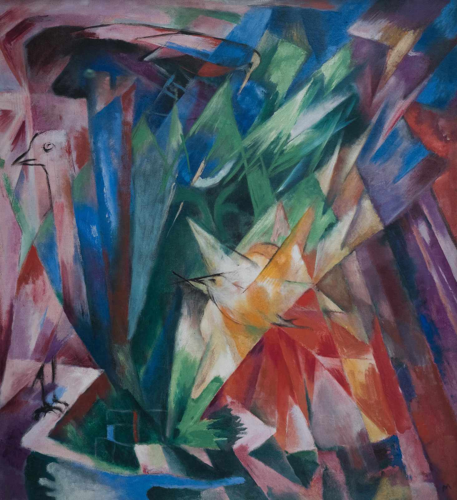 Dynamic Bird Flight Abstract Wall Art