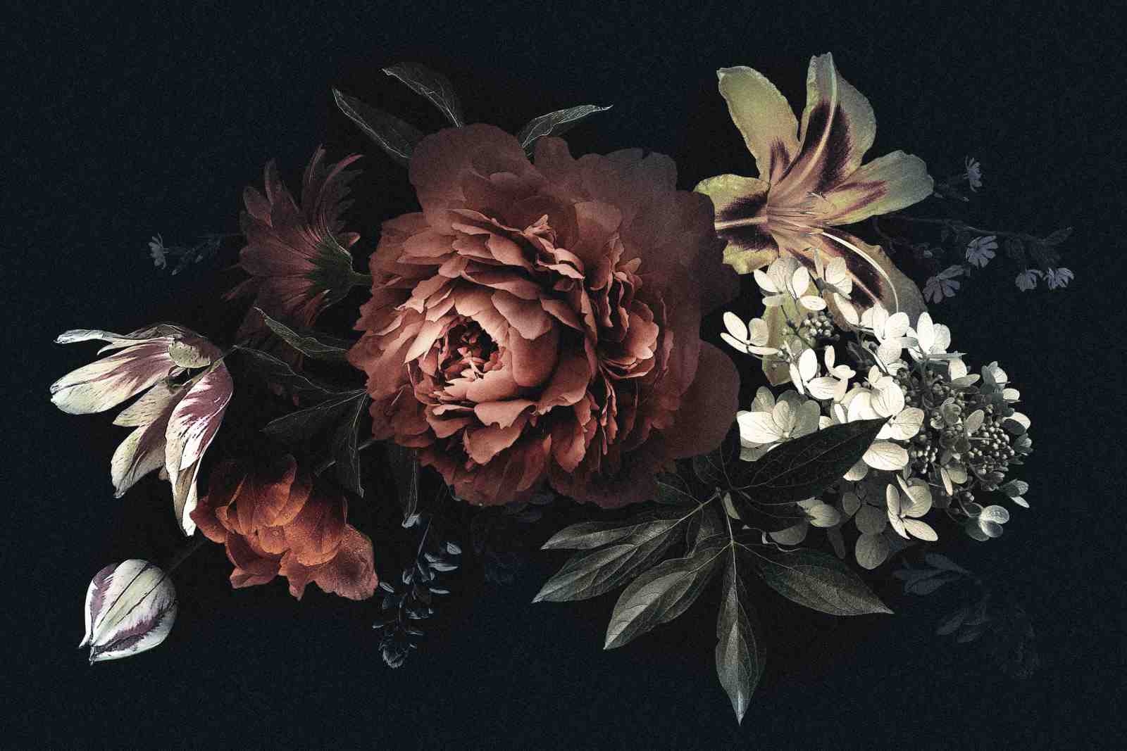 Moody Floral Wall Art Wall Art