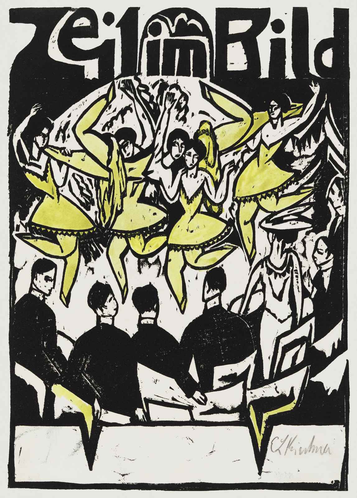 Vibrant Yellow Dancers Wall Art