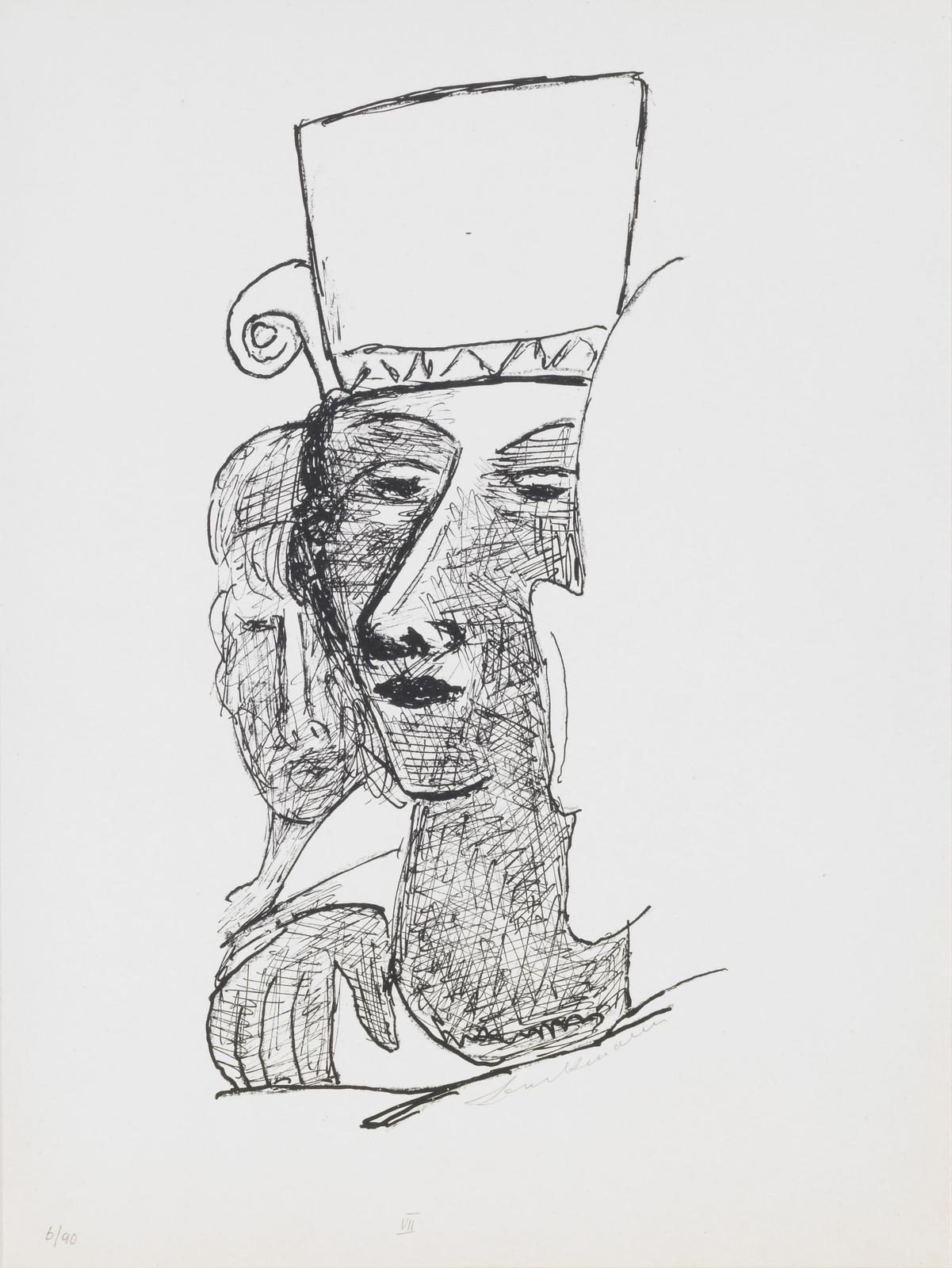 Abstract Figurative Ink Art Wall Art