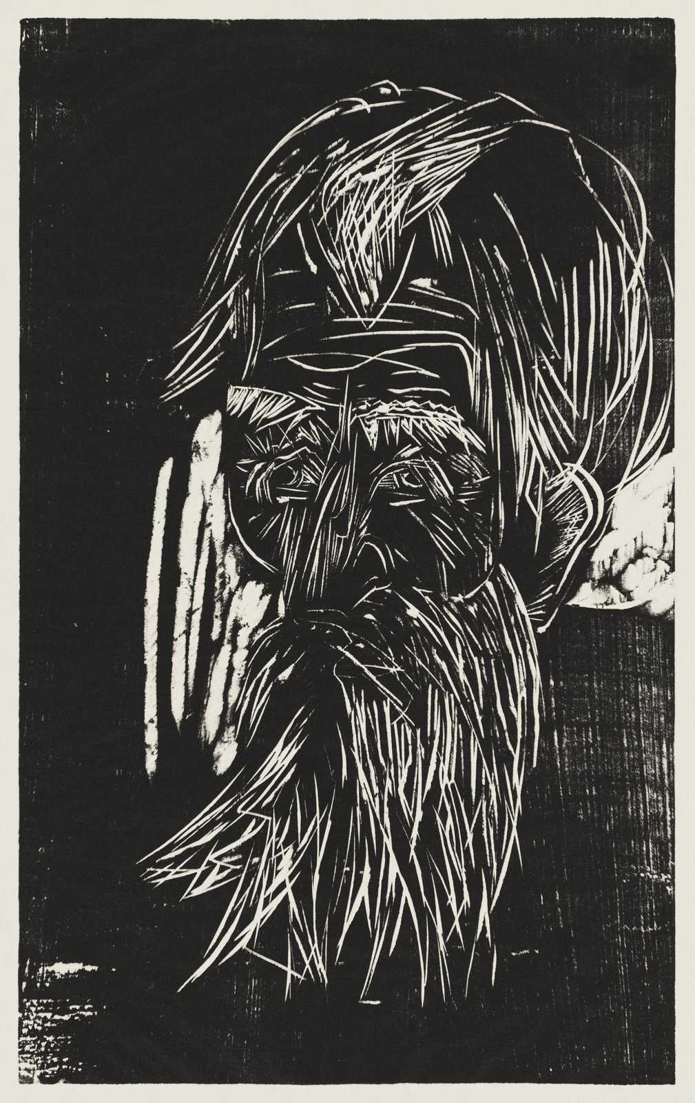 Striking Portrait Woodcut Wall Art