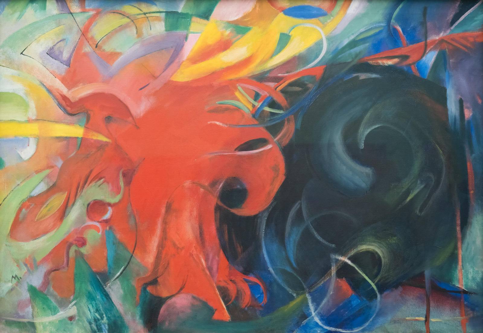 Vibrant Abstract Expressionism Wall Art
