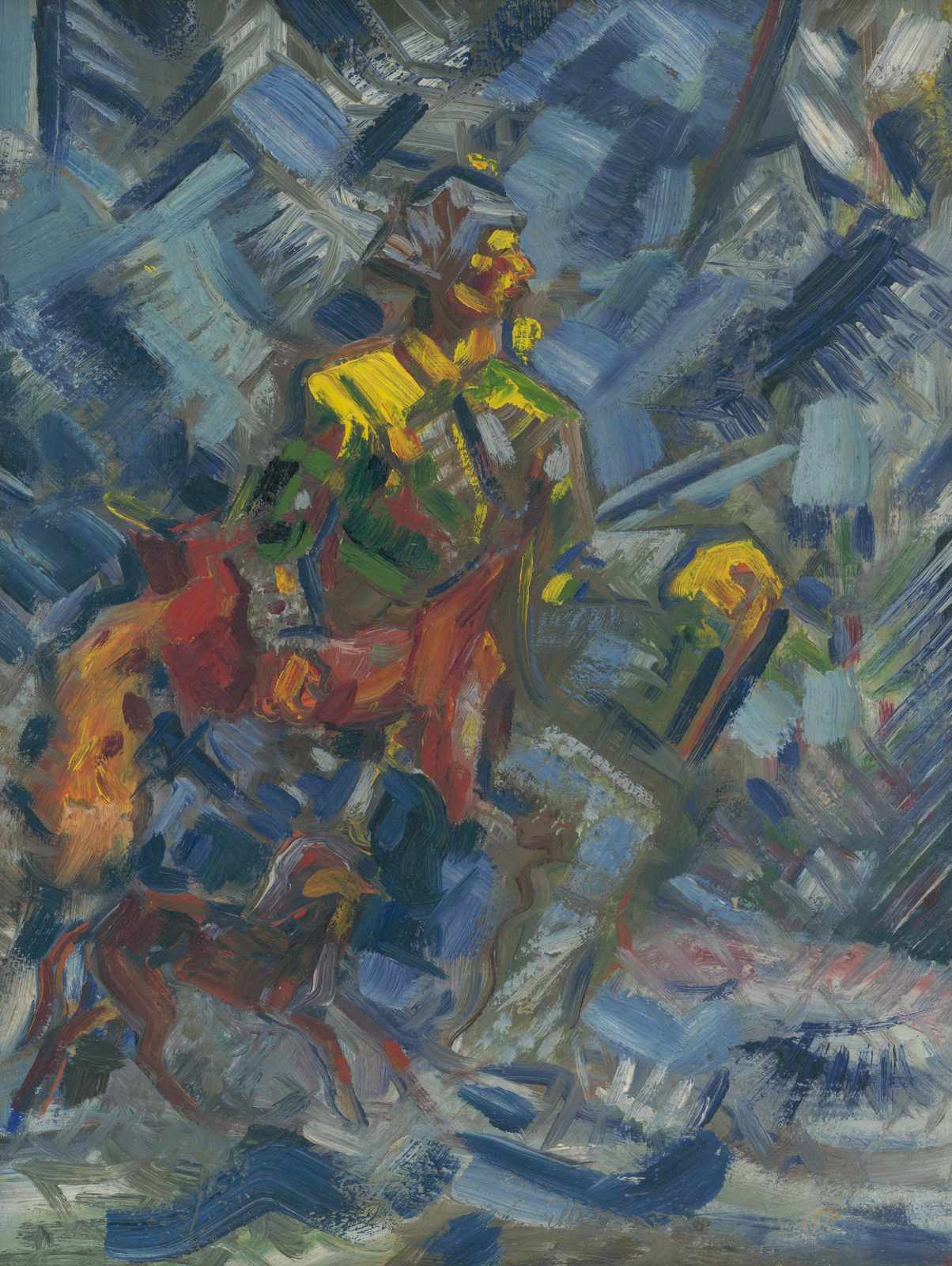 Abstract Horse Rider Wall Art